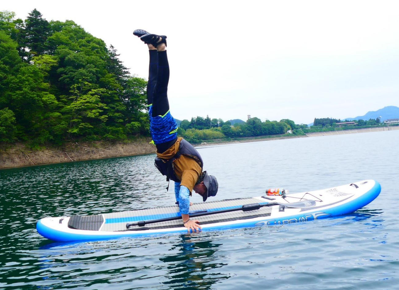 水上で倒立！　7、8年ぶりにSUP（サップ）体験に行ってきました