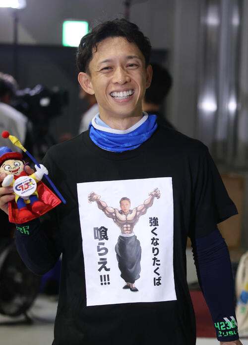 幼なじみがTシャツを作ってくれました! みなさま、桐生SGの応援ありがとうございました