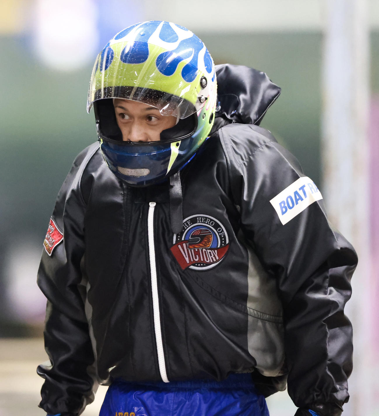SG第36回グランプリ・初日　11Rトライアル1st・3着の毒島誠（撮影・上山淳一）