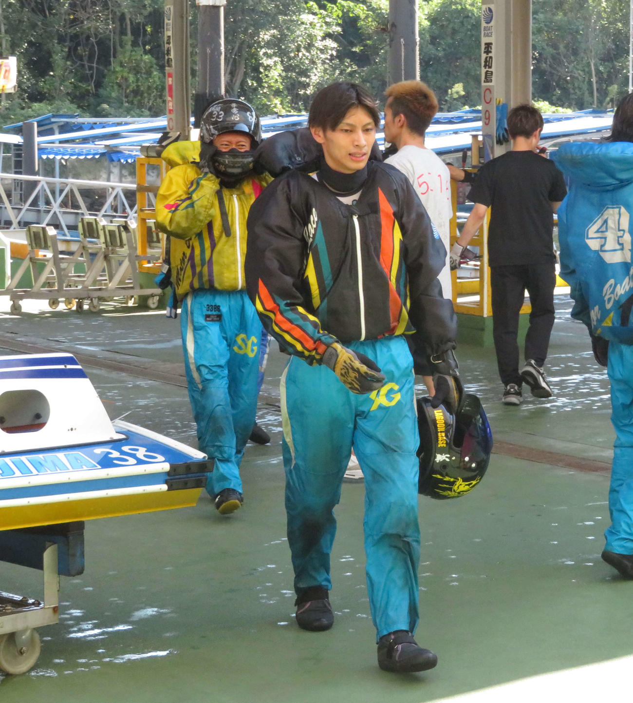 「乗り方に合う」という平和島での初優出へ鋭いハンドルを入れたい末永和也（撮影・山本幸史）