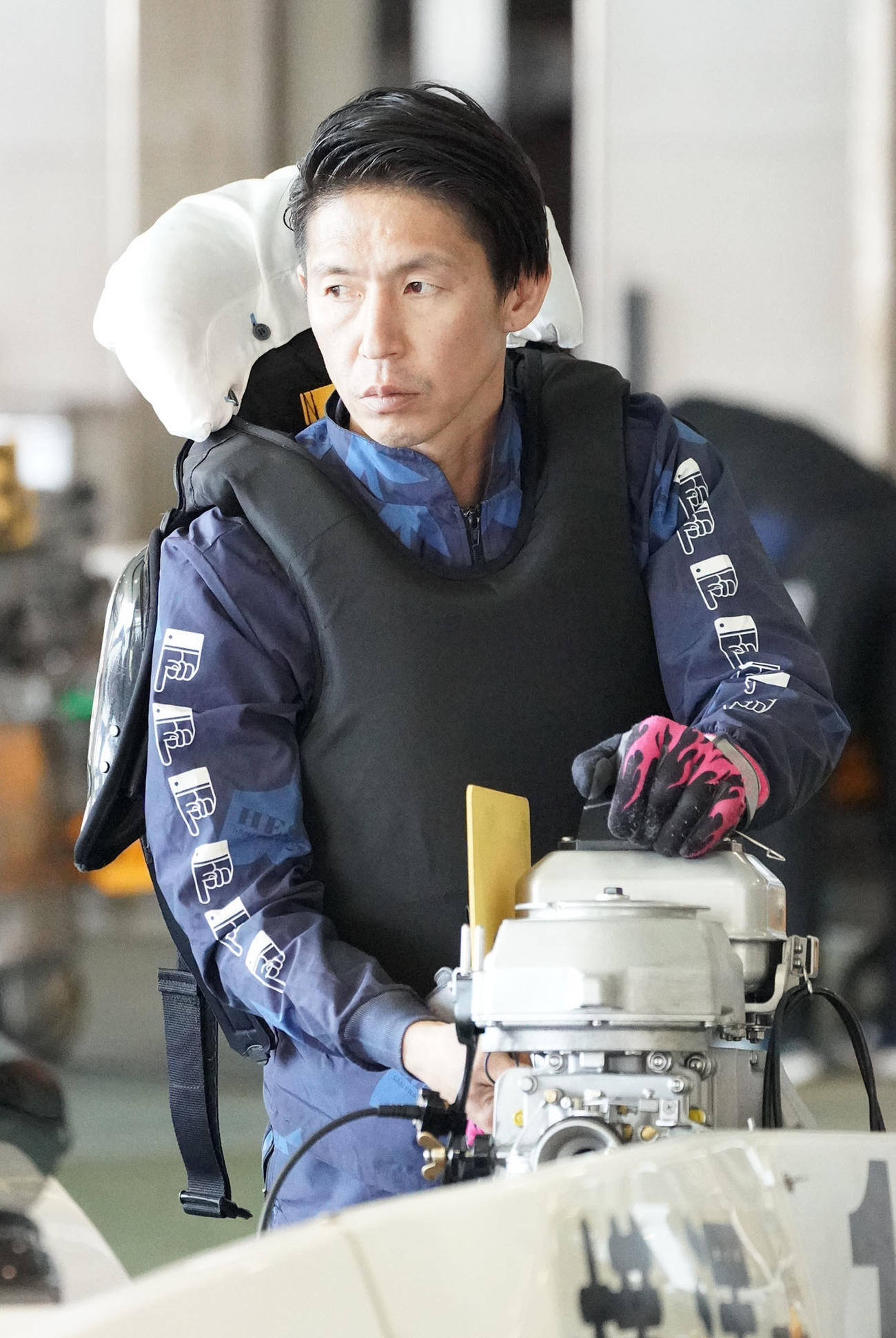横沢剛治が準優10Rで2M差しを決めて逆転成功。優出一番乗りを決めた（撮影・森本幸一）