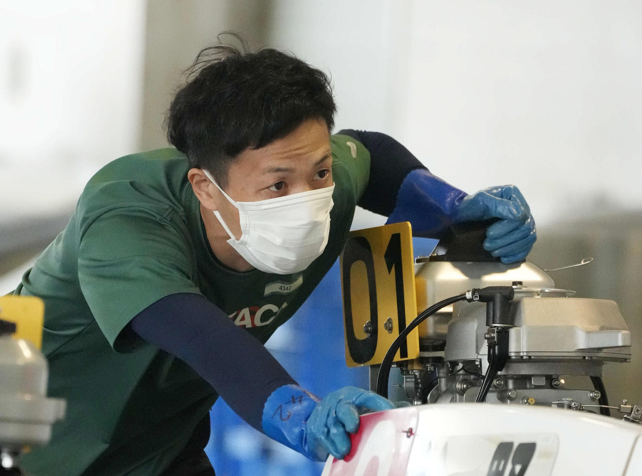 準優11R1枠に座る谷野錬志