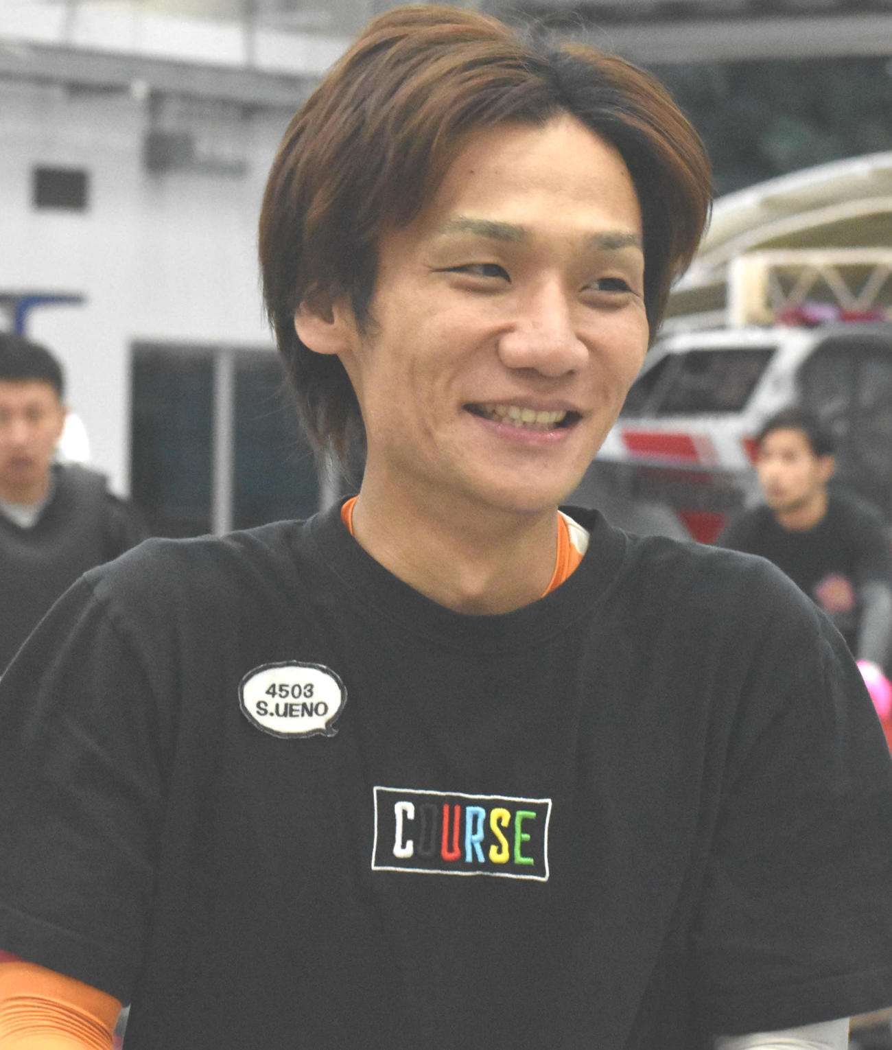 及第点の動きを披露した上野真之介