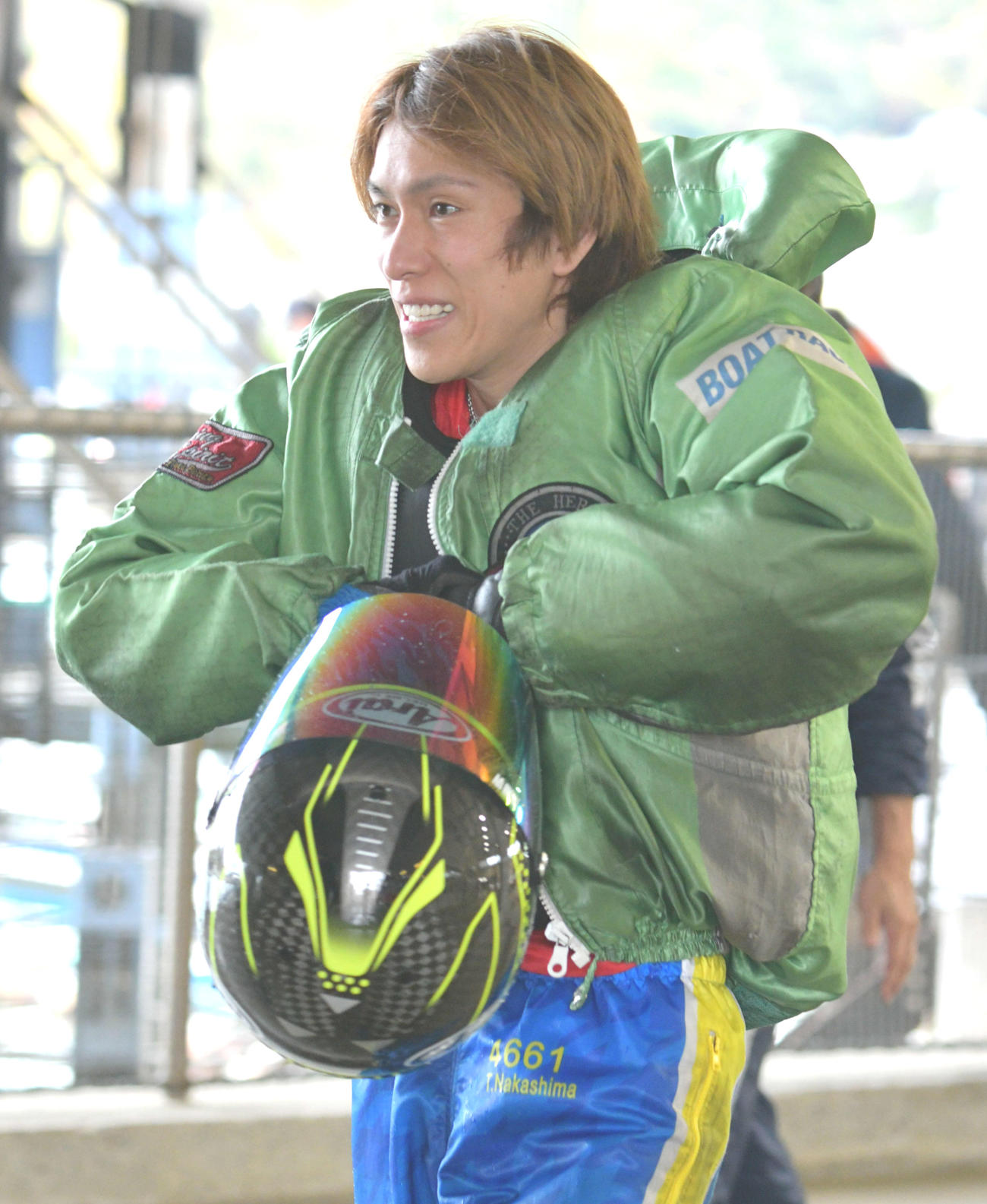 予選突破へ気合を入れる中島昂章