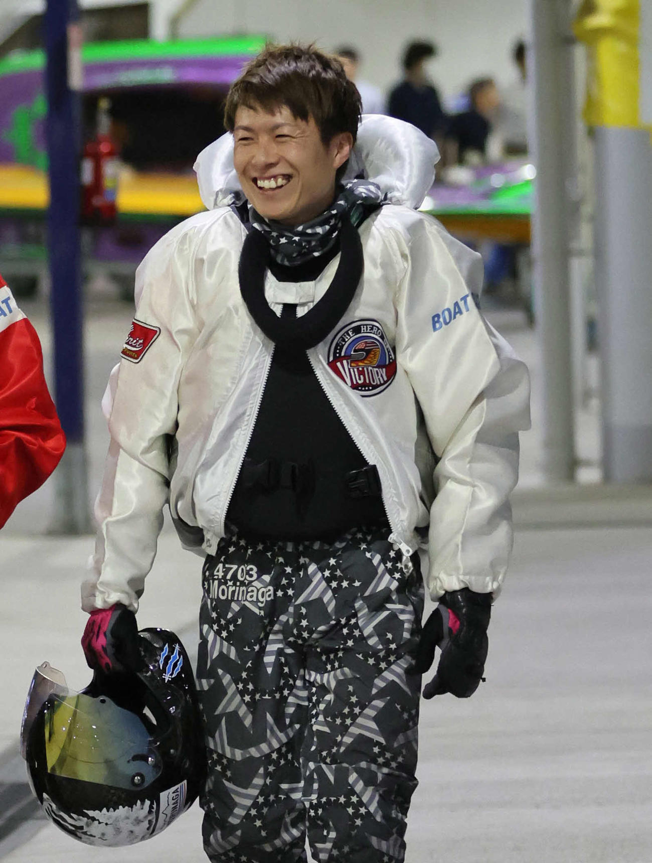 住之江11Rを制した森永隆（撮影・宮崎幸一）