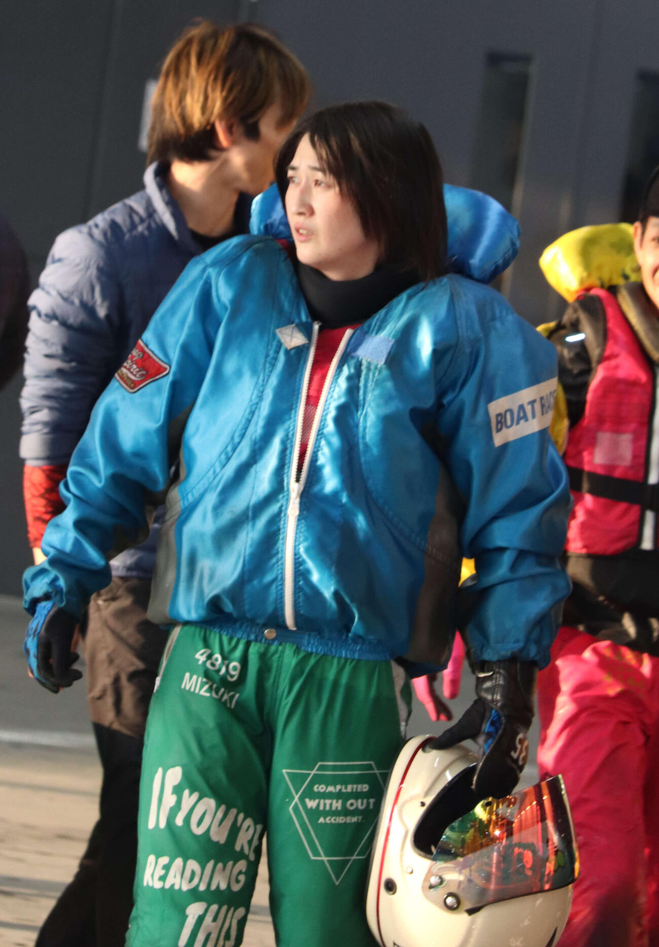 準優12R蜂須瑞生が2着争いに競り勝ち紅一点の優出を決めた（撮影・神田成史）