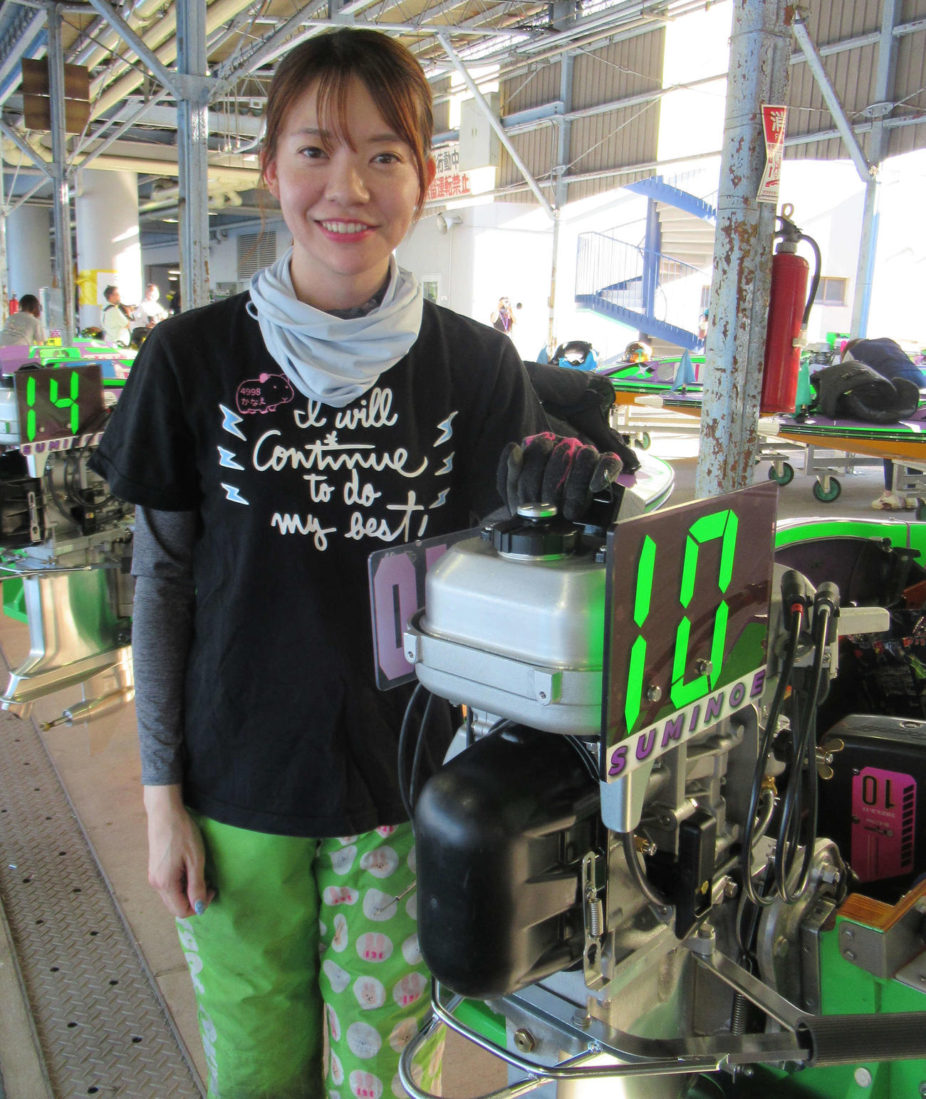 お茶の水大卒の中村かなえがボートレース界でもトップを目指す（撮影・奈島宏樹）