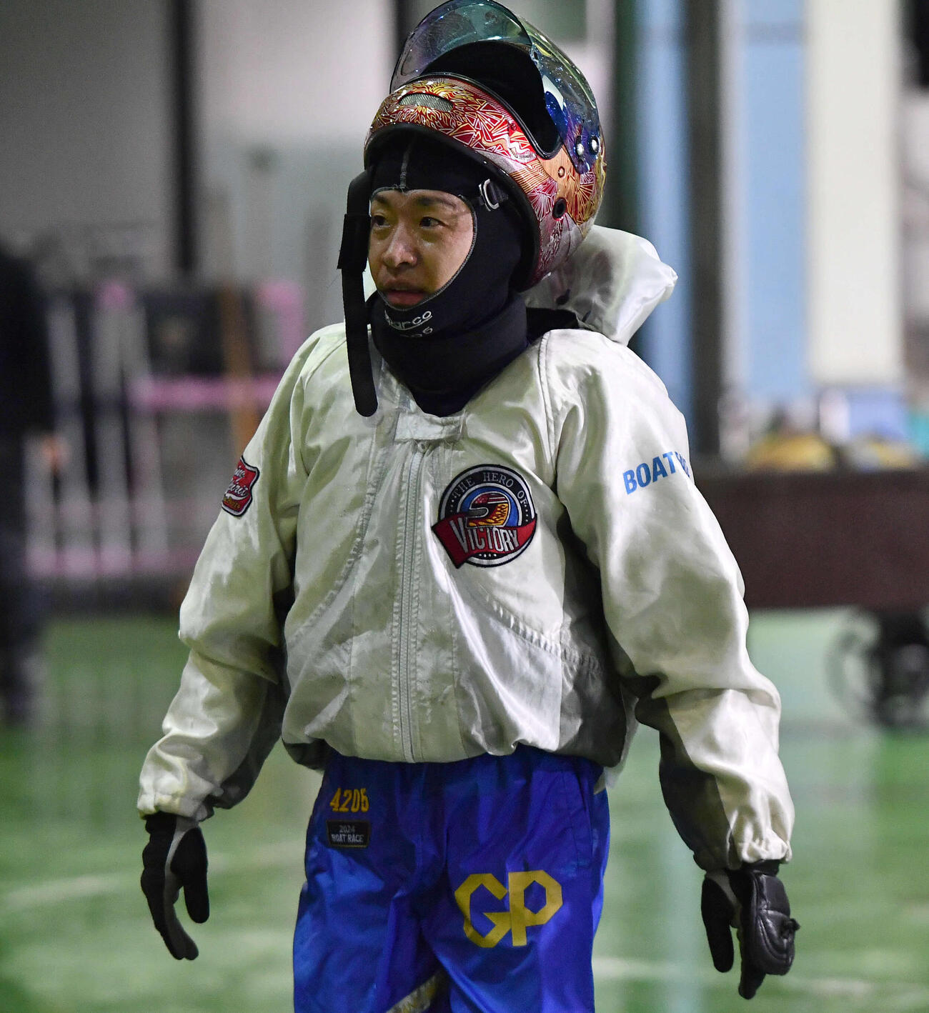 9Rを終えて引き揚げる山口剛（撮影・岩下翔太）