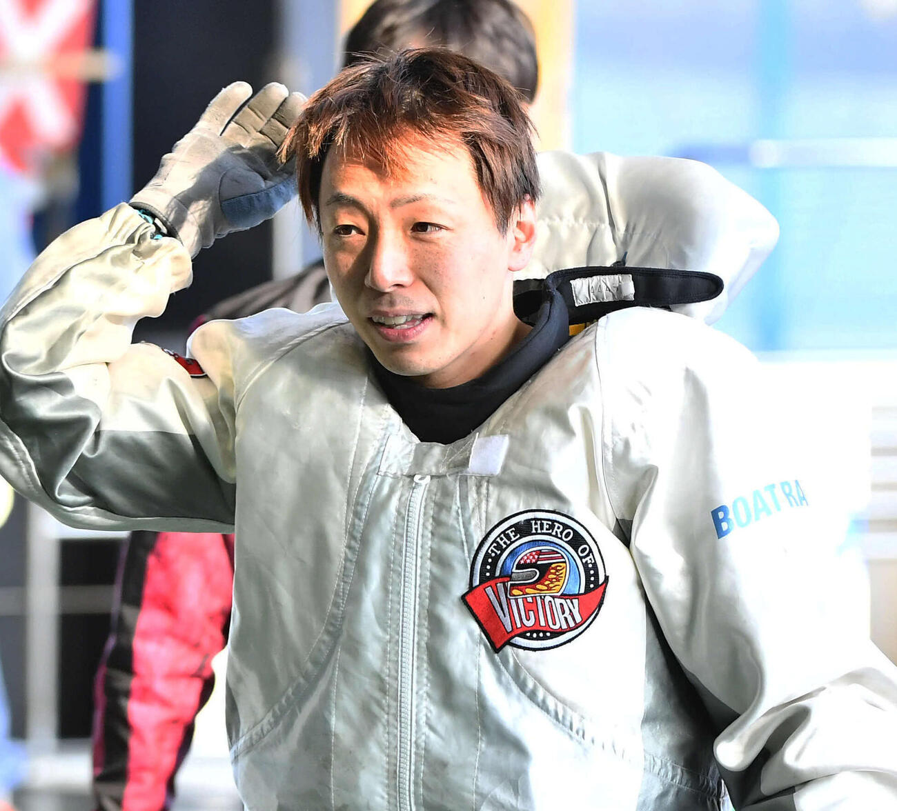 2R、勝利した青木玄太（撮影・岩下翔太）