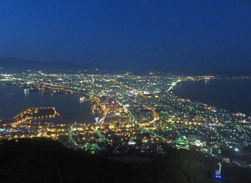 函館山から撮影した函館の夜景