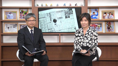 何でも知っているしたらじゅん子さんと“競輪部長”田中聖二。次回は神山雄一郎の予定です（提供・ジェイズヒート）