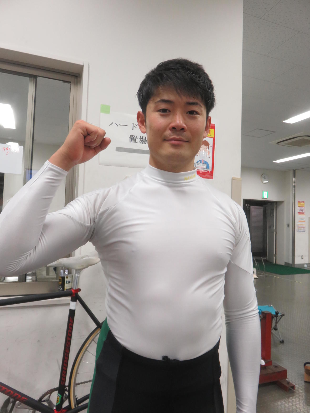 地元で完全Vを決めた佐々木真也