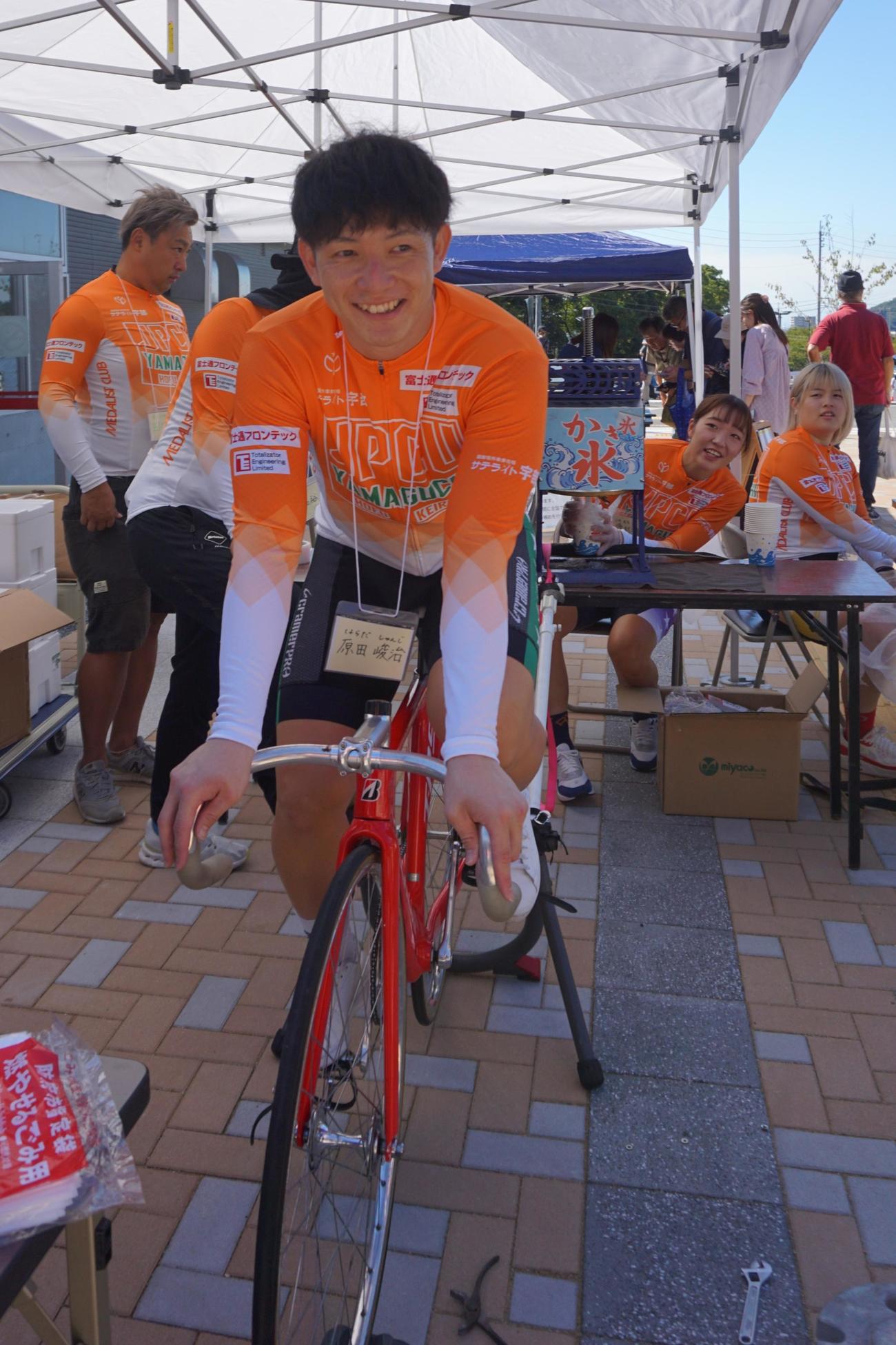 選手会山口支部のチャリ氷は大好評だった