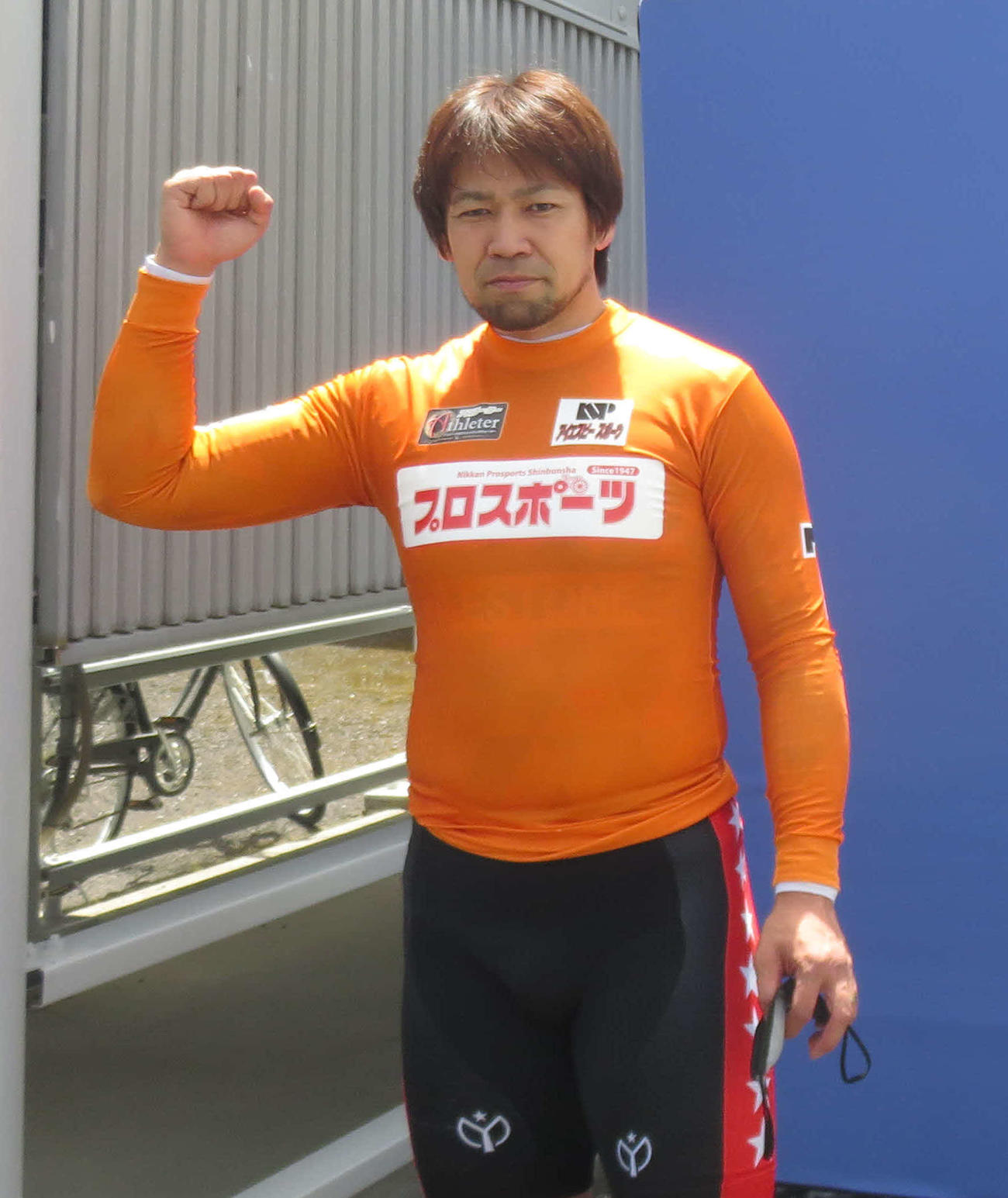オープニングレースを快勝した阿竹智史（撮影・栗田文人）