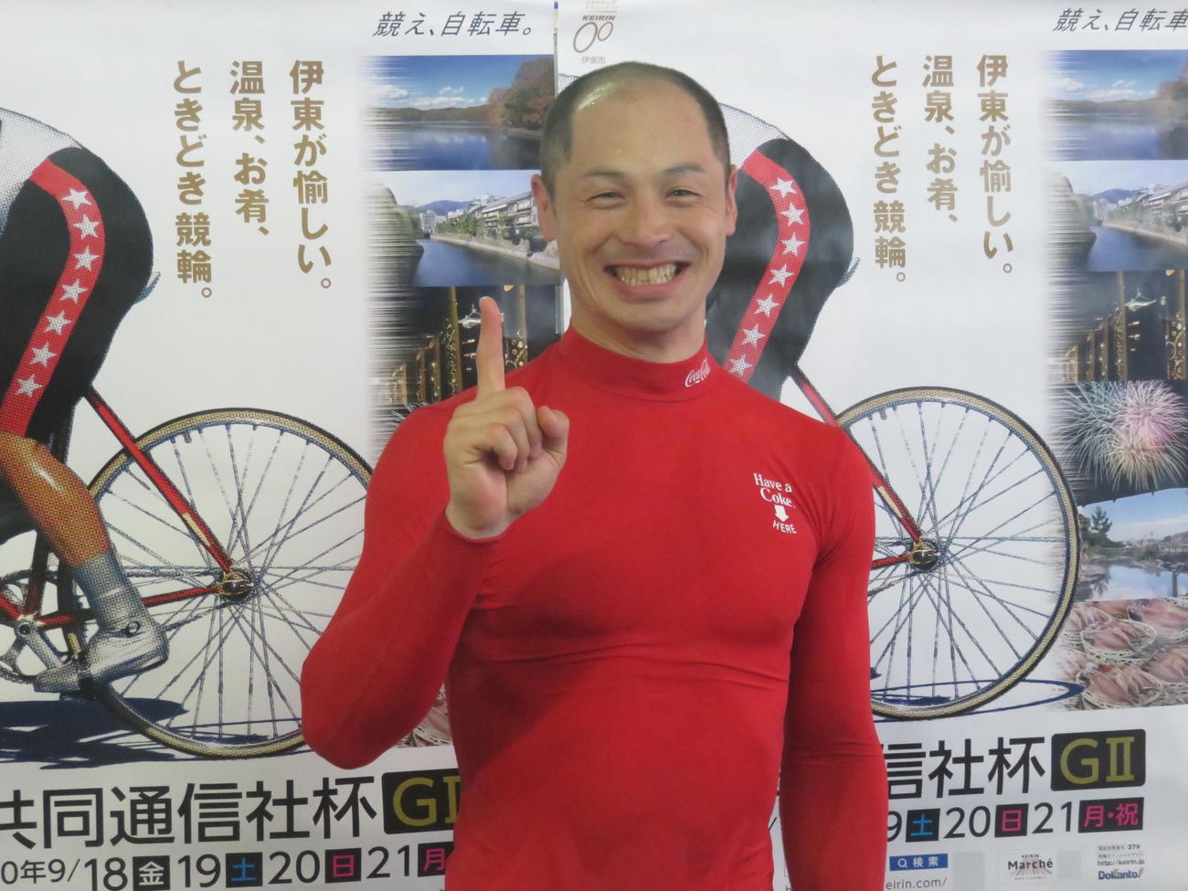 松浦悠士をひとまくりした北津留翼（撮影・山本幸史）