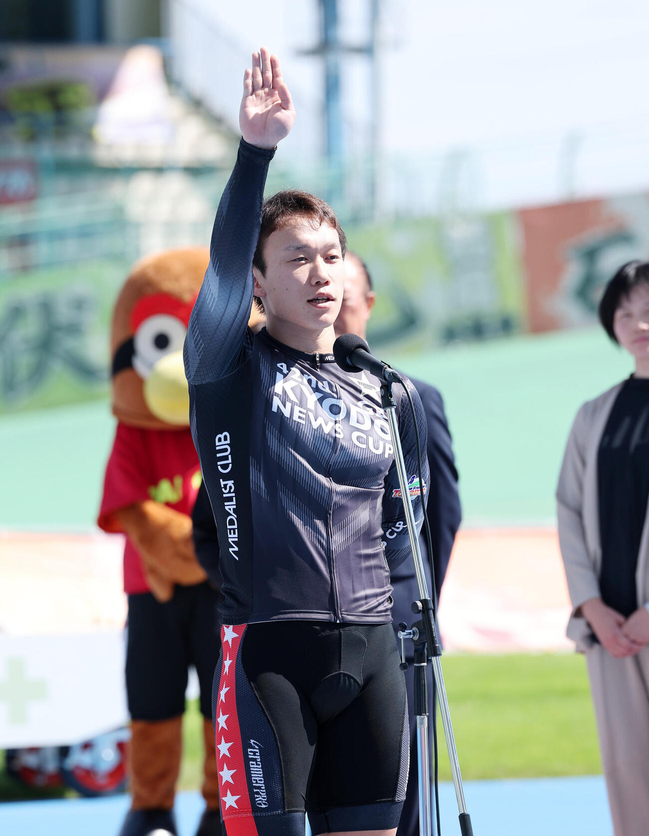 敢闘宣言する村田祐樹（撮影・鈴木正人）