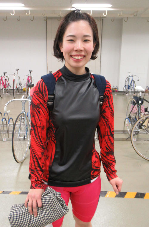 ママさんレーサー田口梓乃が自力で3着と善戦（撮影・山田敏明）
