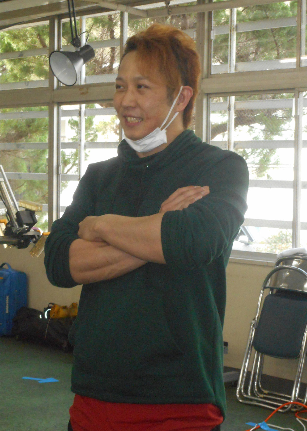 特選7Rに単騎で挑む岡崎景介（撮影・岡田晋）