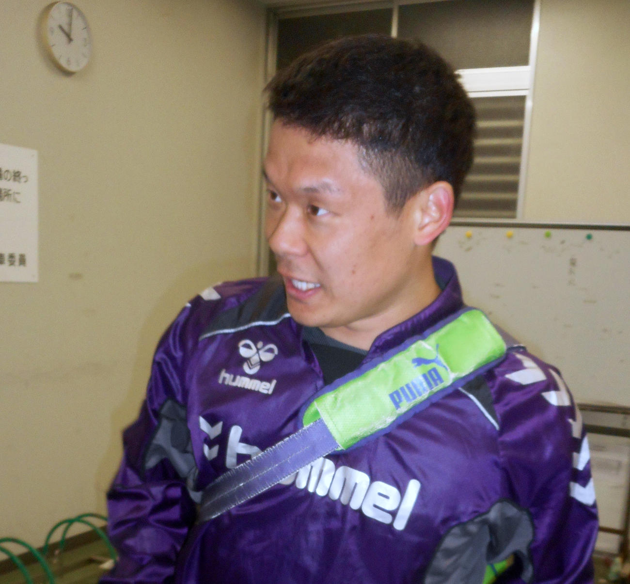 先行で2着に粘り込み久しぶりに逃げの決まり手をつけた横内裕人（撮影・岡田晋）