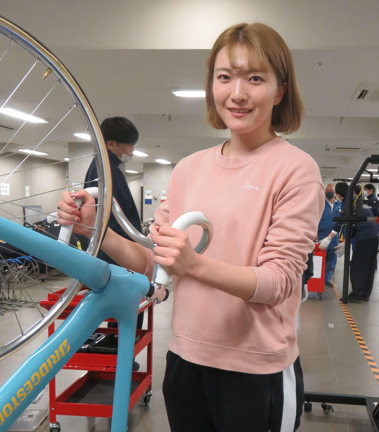 モンスター効果に期待する佐々木綾（撮影・栗田文人）