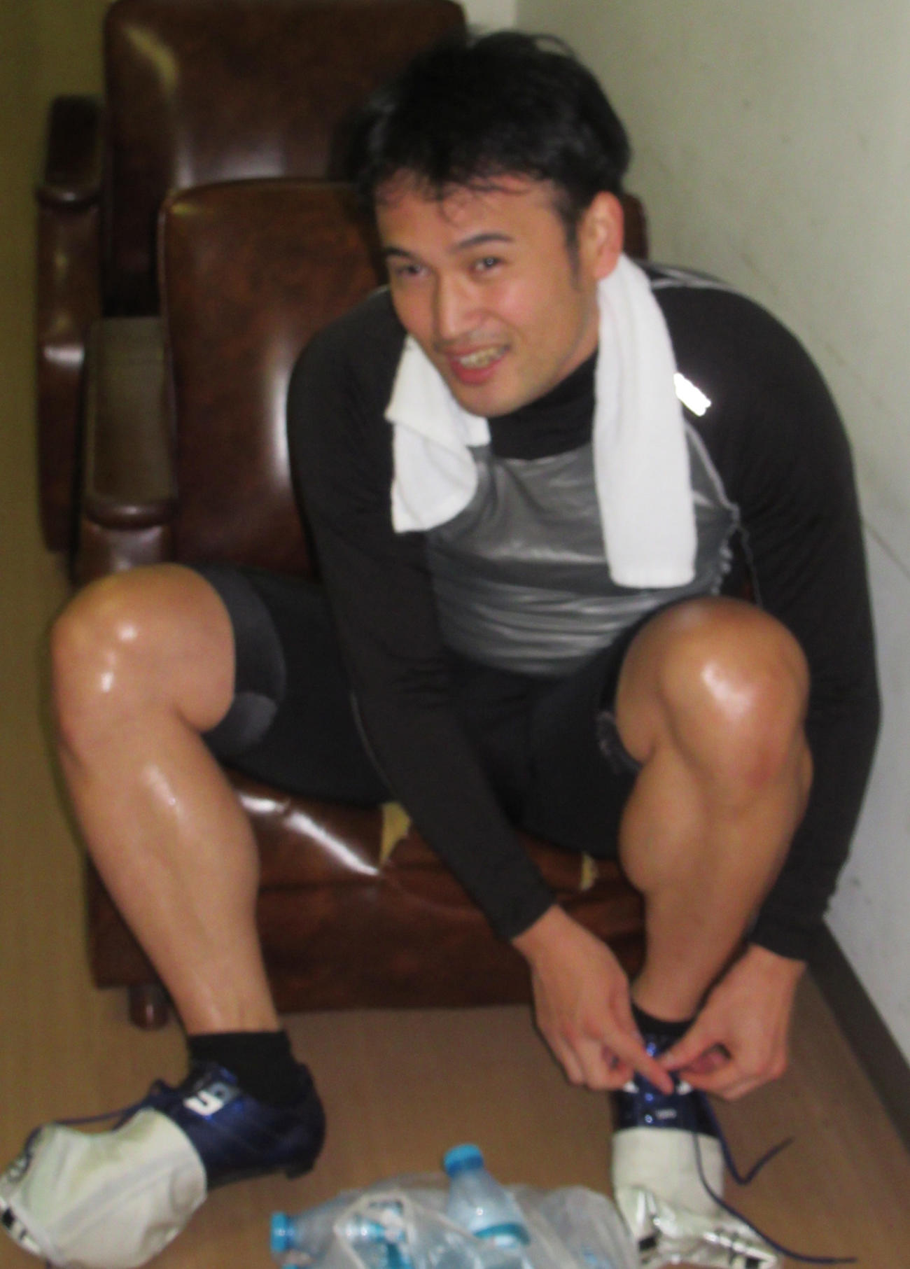 冷静な立ち回りでオープニングレースを制した田山誠（撮影・岡田晋）