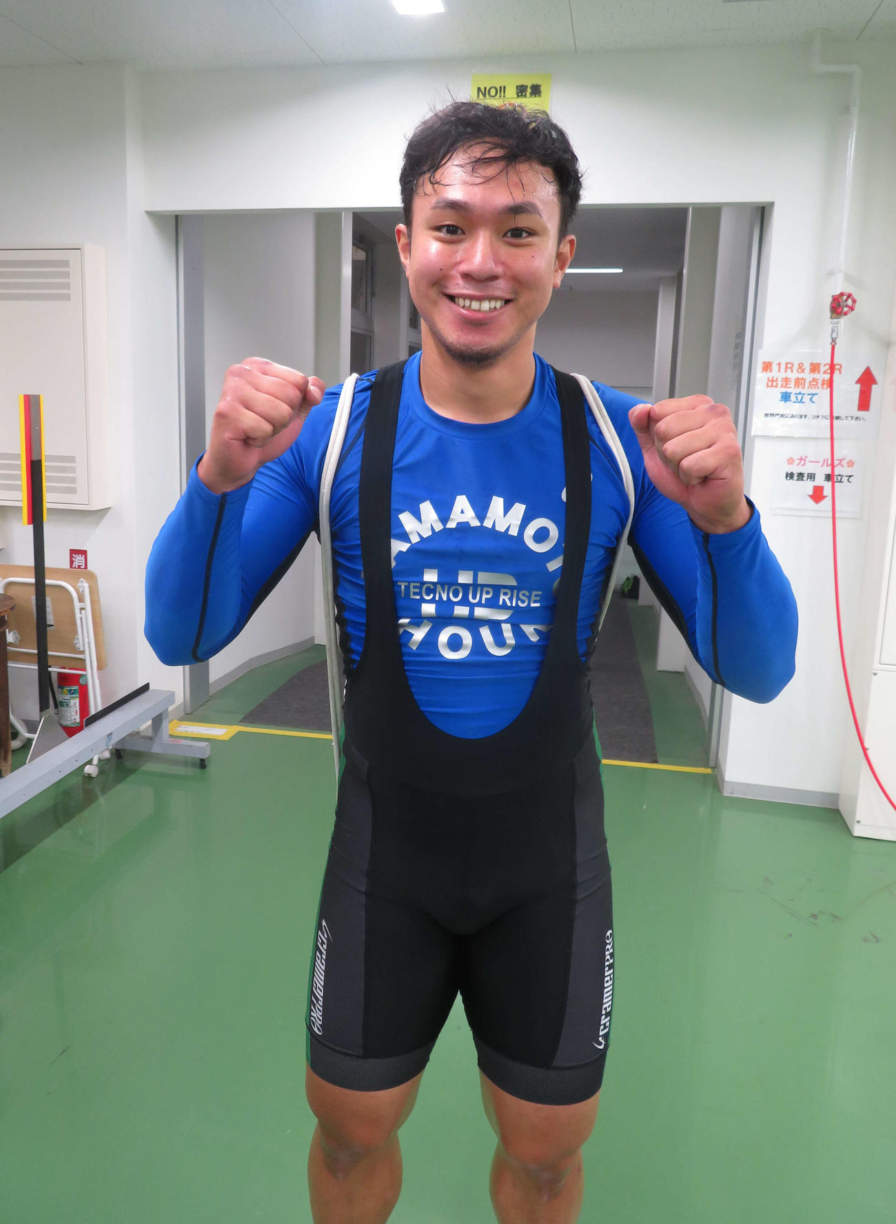 会心の打鐘先行で連勝突破した山本勝利（撮影・杉森洋一）