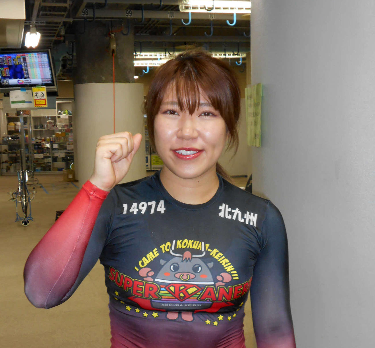 マイペースで押し切った山原さくら（撮影・来嶋泰之）