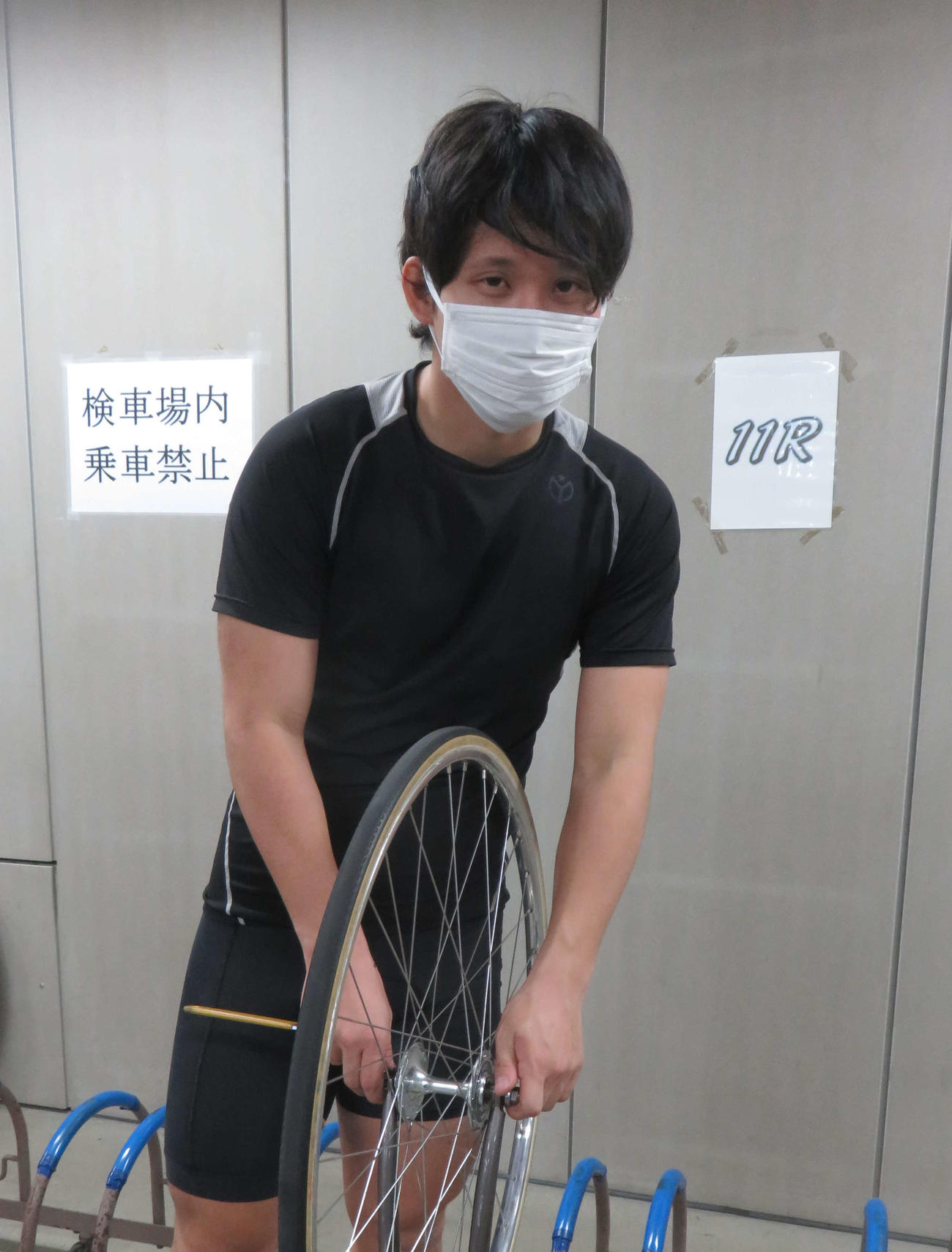 片桐善也は苦手の500バンク克服なるか（撮影・栗田文人）