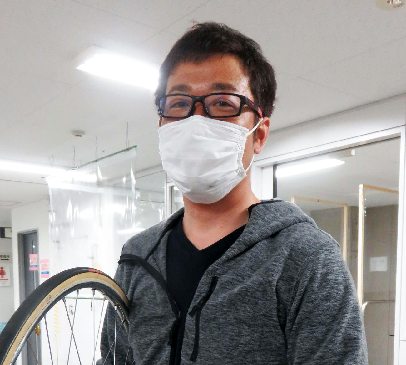 今開催後に冬季移動先から地元に帰る石田宏樹（撮影・栗田文人）