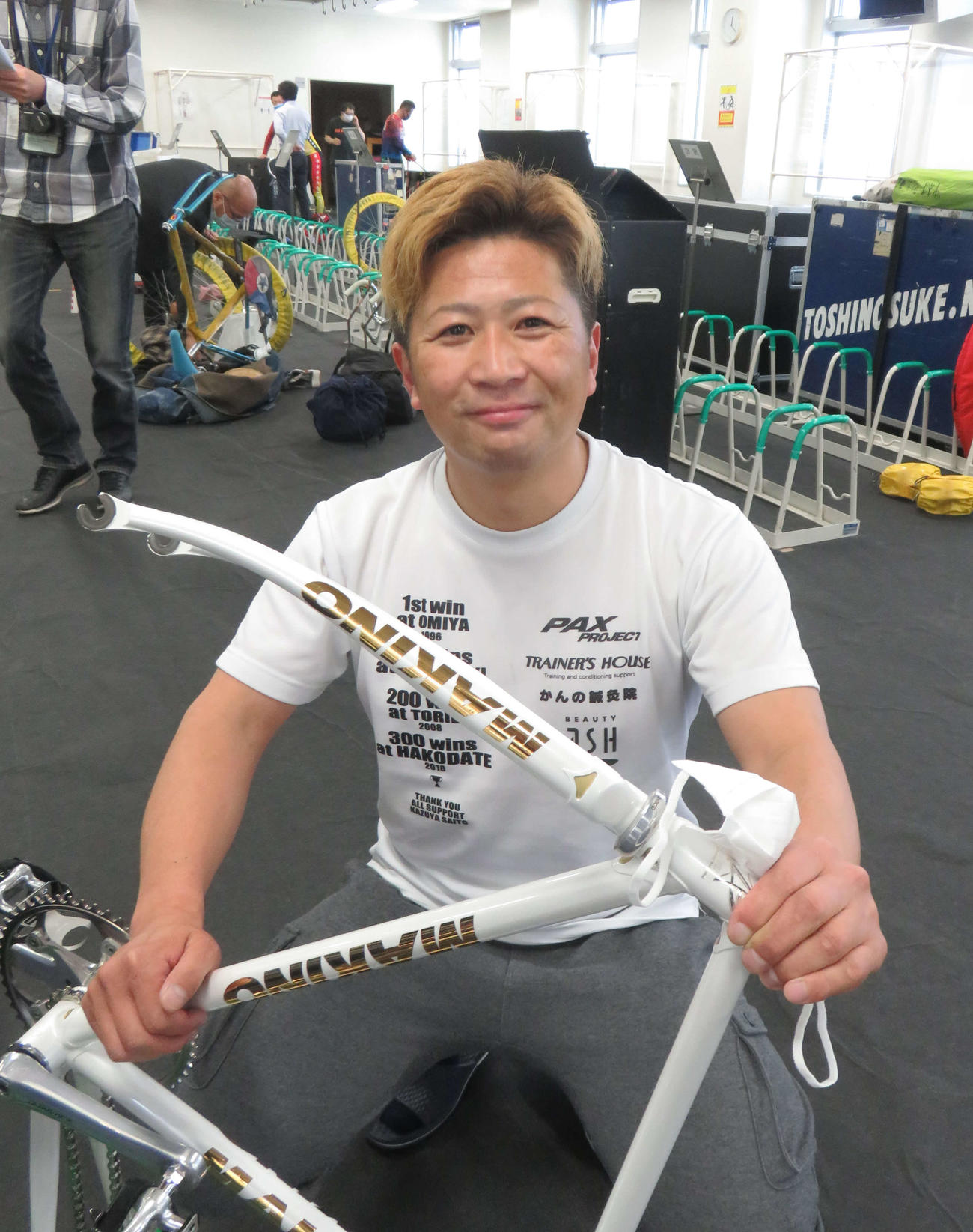前検日に47歳の誕生日を迎えた斎藤和也（撮影・栗田文人）