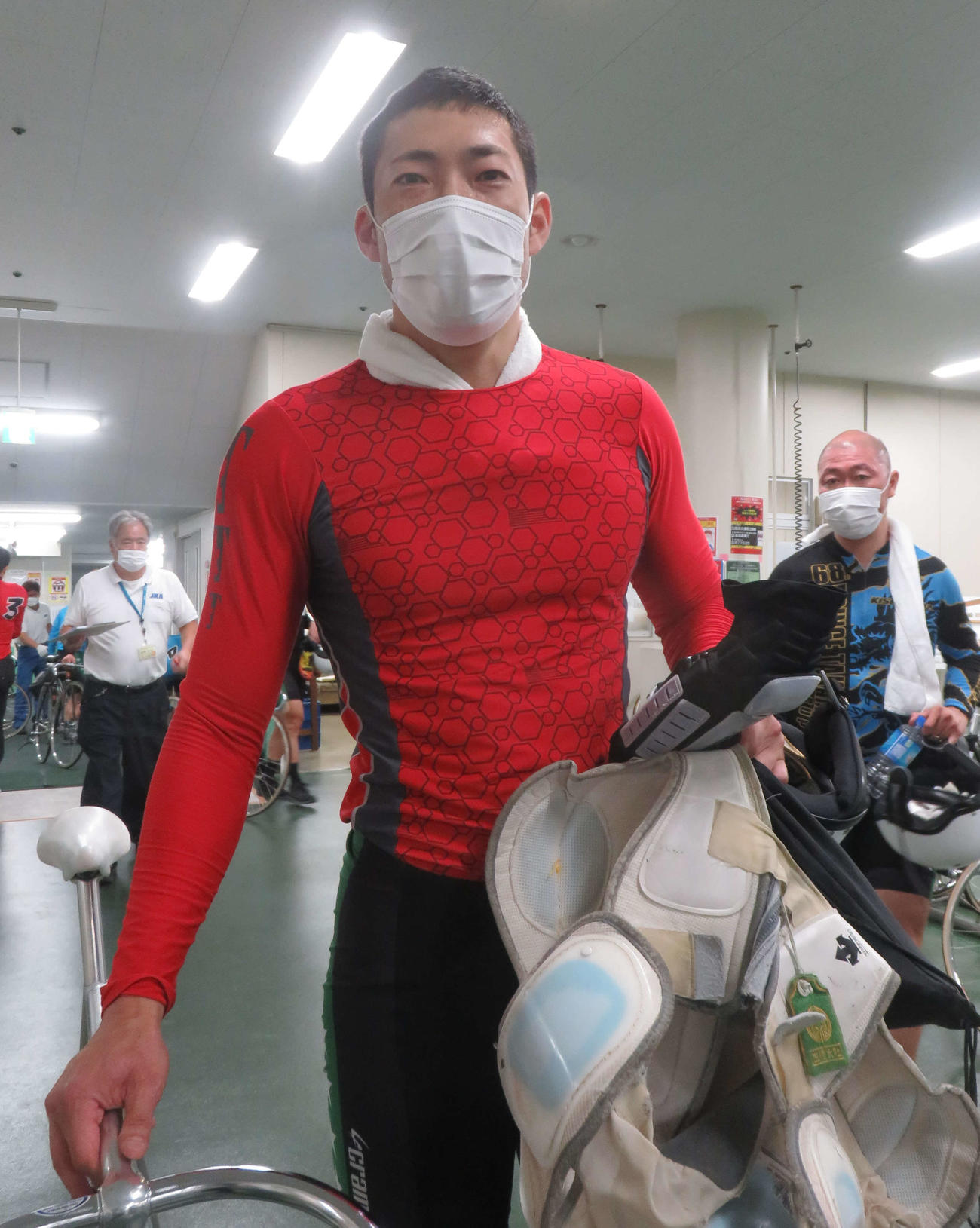 得意の松戸で今年初優勝を狙う松本一成（撮影・栗田文人）