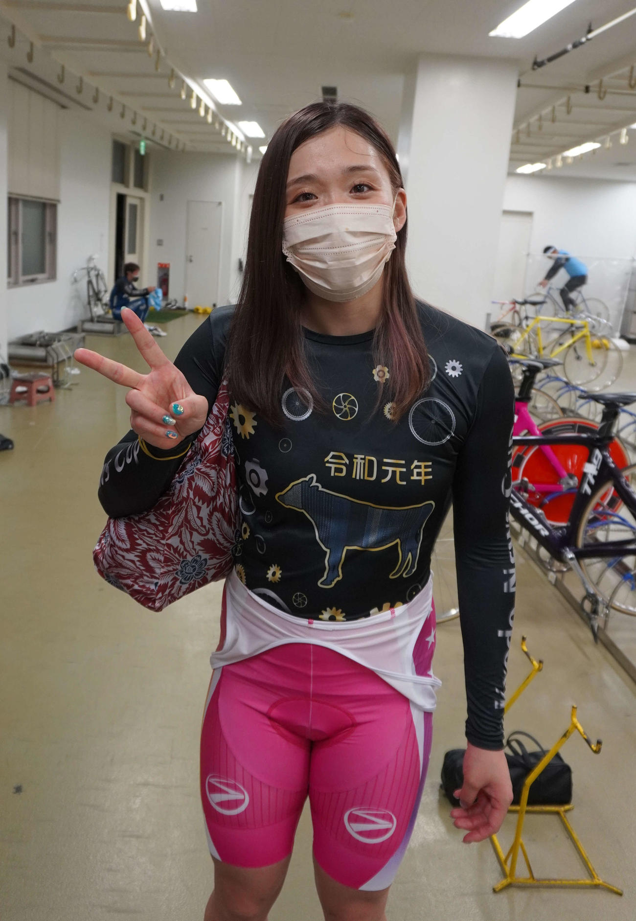 初登場のバンクでも上々の吉川美穂が予2・1Rもスピードを生かして連勝を目指す（撮影・秋山正則）