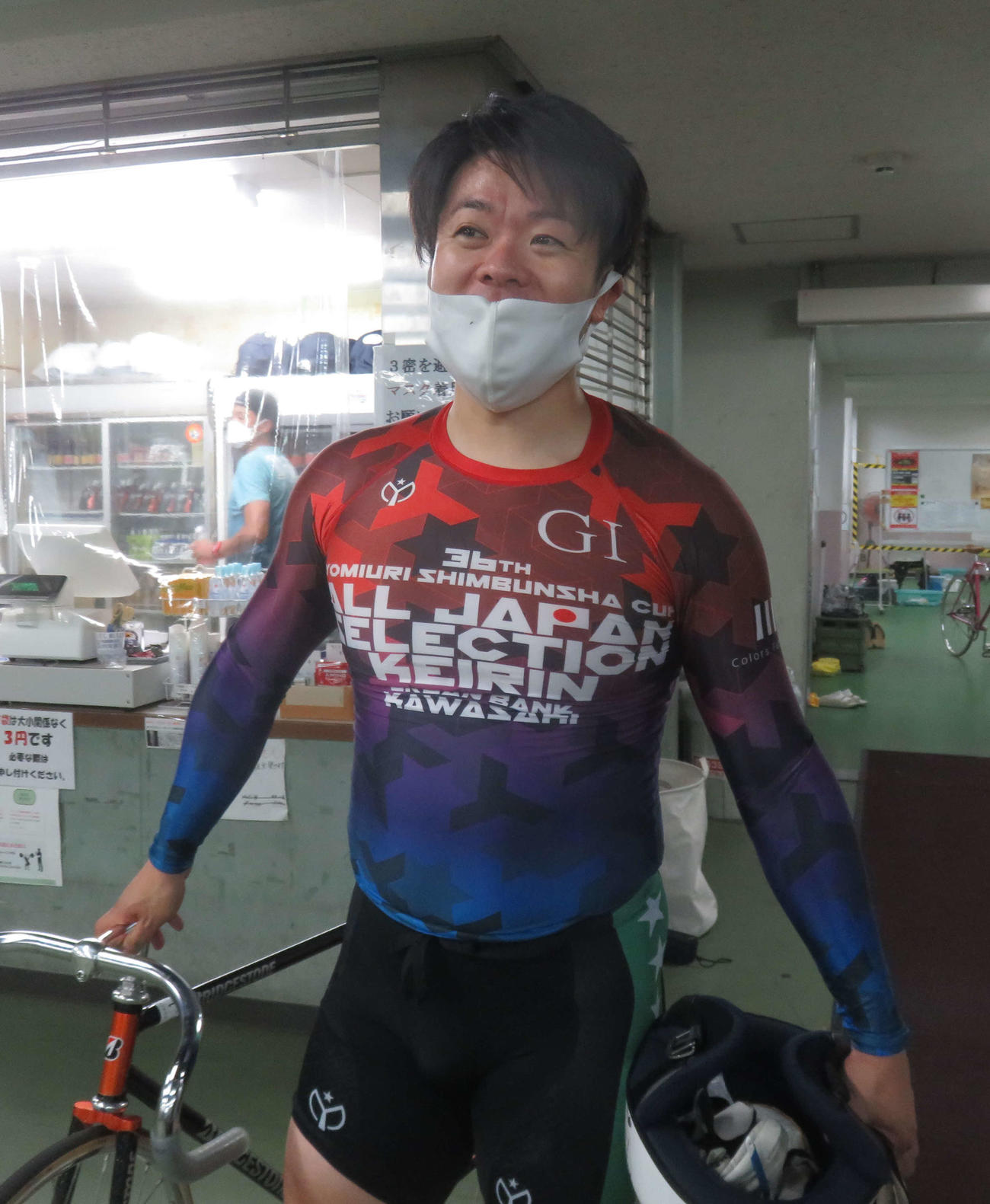 今開催のオープニングレースを快勝した地元桜井利之（撮影・栗田文人）