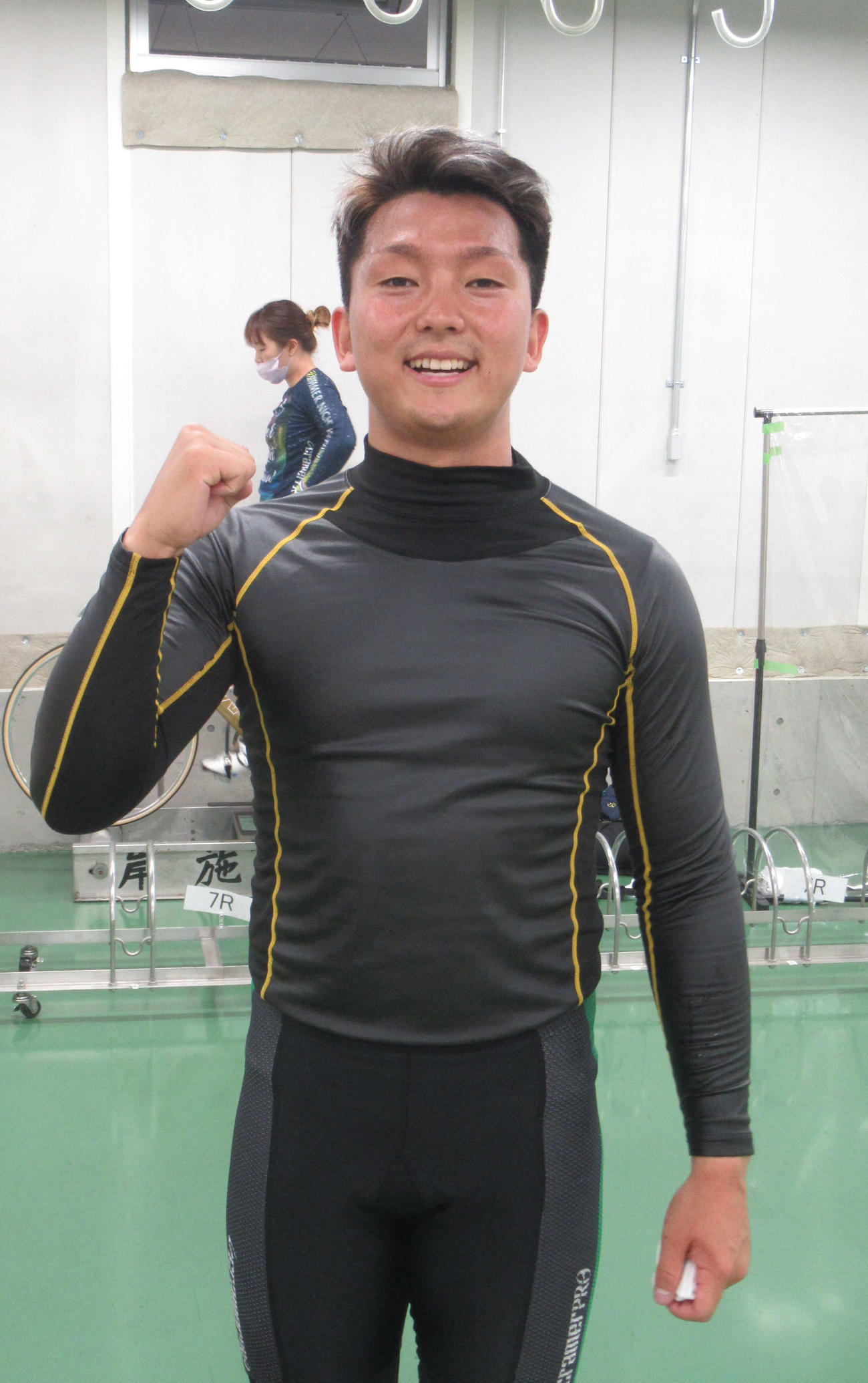 石田拓真が新フレームに確かな手応えを感じた（撮影・山田敏明）