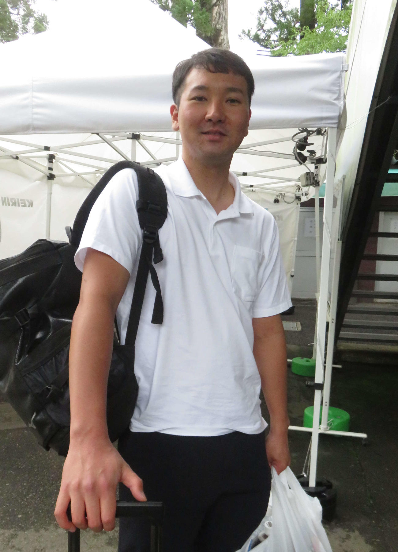 A級1、2班戦に初挑戦の甲斐俊祐（撮影・野島成浩）