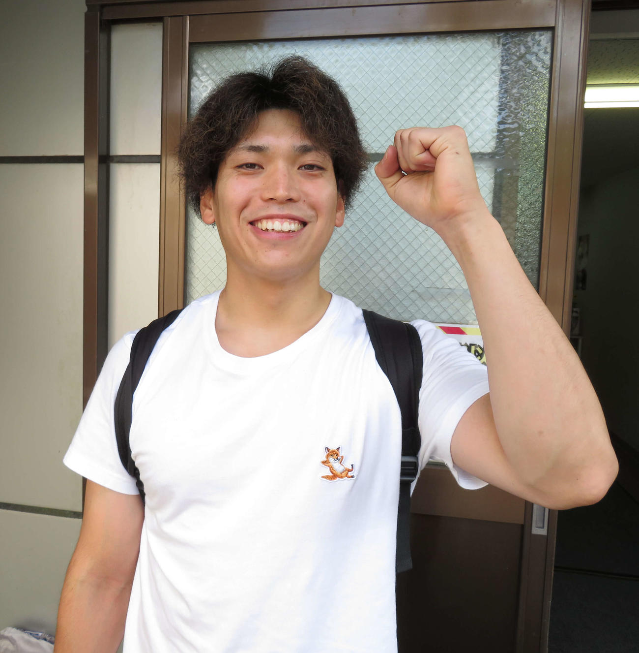 本格デビュー戦を迎える123期新人の立花昌也（撮影・栗田文人）