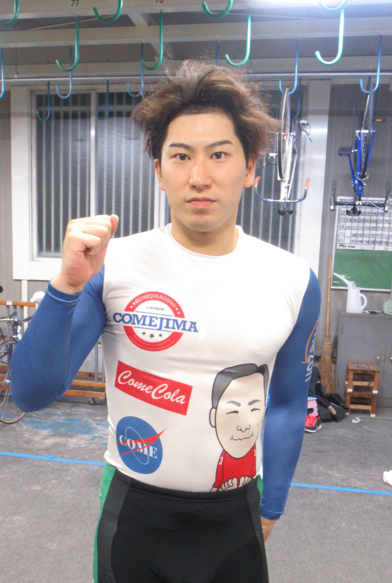 大槙大介がワイドな攻めでV奪取を目指す（撮影・山田敏明）