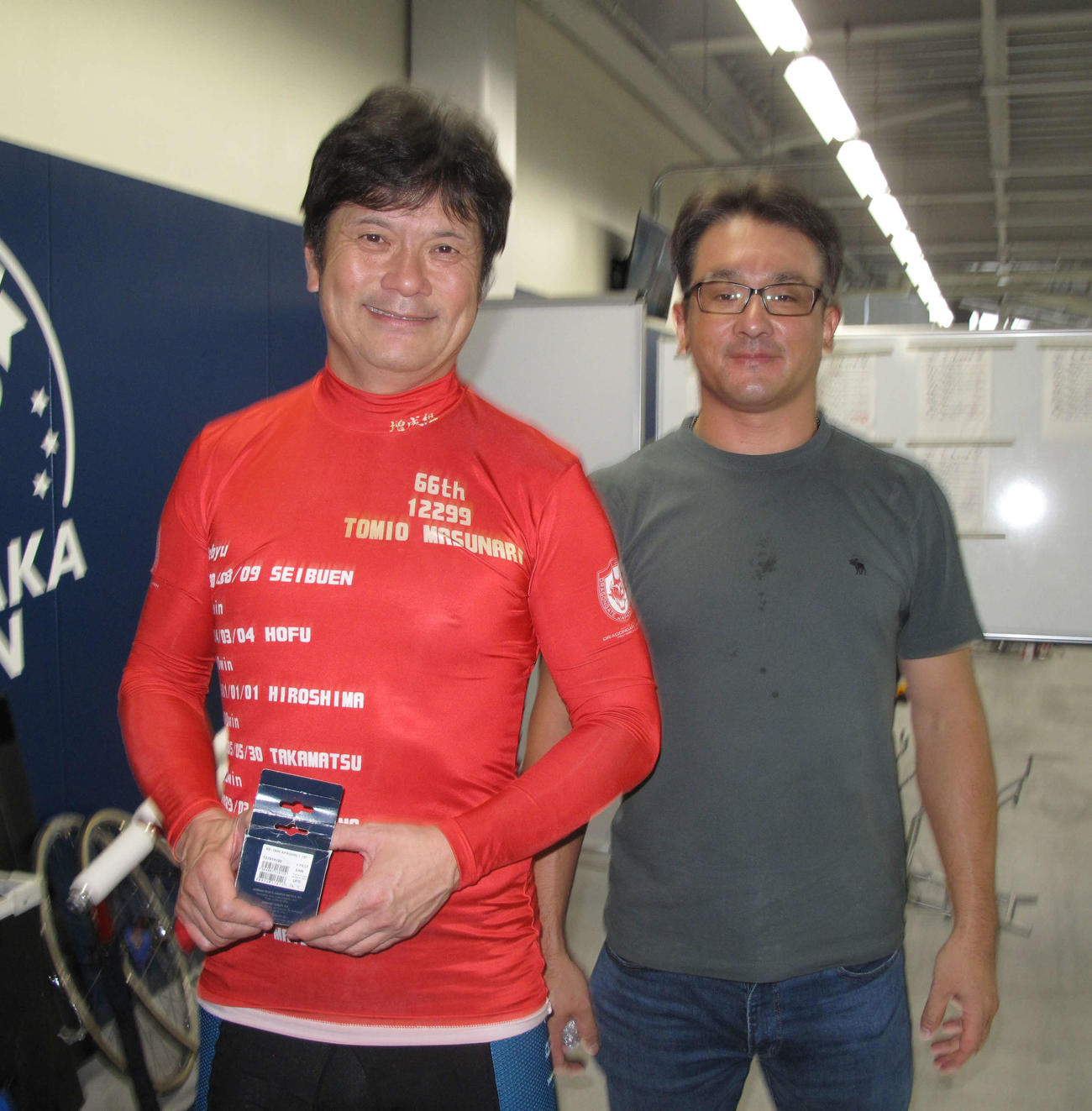 予選3Rは野見泰要（右）が増成富夫を連れて年間バック本数100回に向けてラストスパートに燃える（撮影：和田年弘）