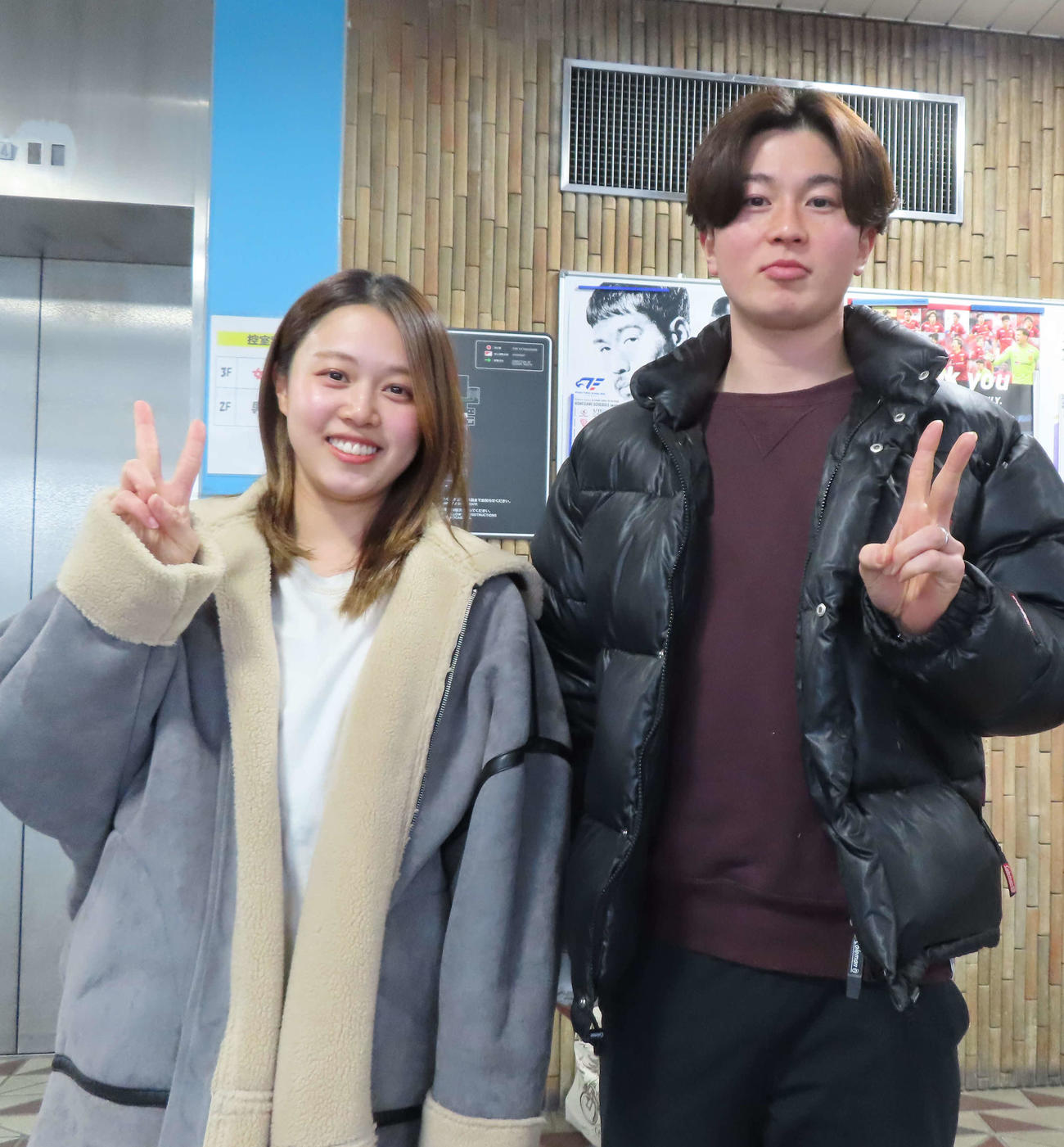 名古屋競輪　渡辺栞奈（左）が結婚を発表後に初めて夫・野崎翼と同配分に臨む（撮影・野島成浩）