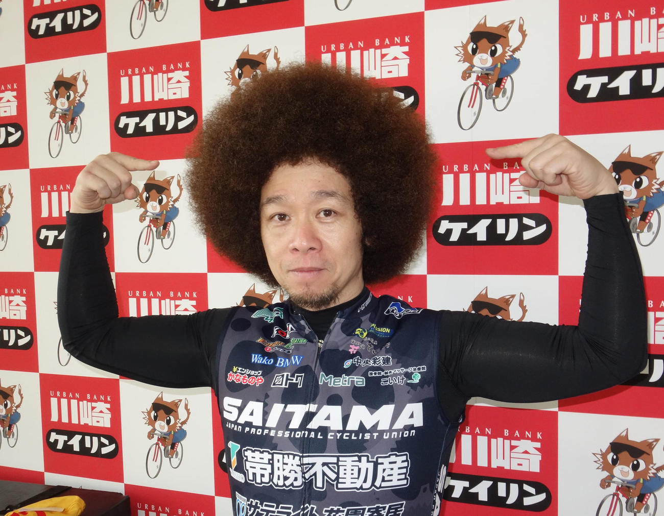 アフロ時代の尾崎剛（2023年撮影）