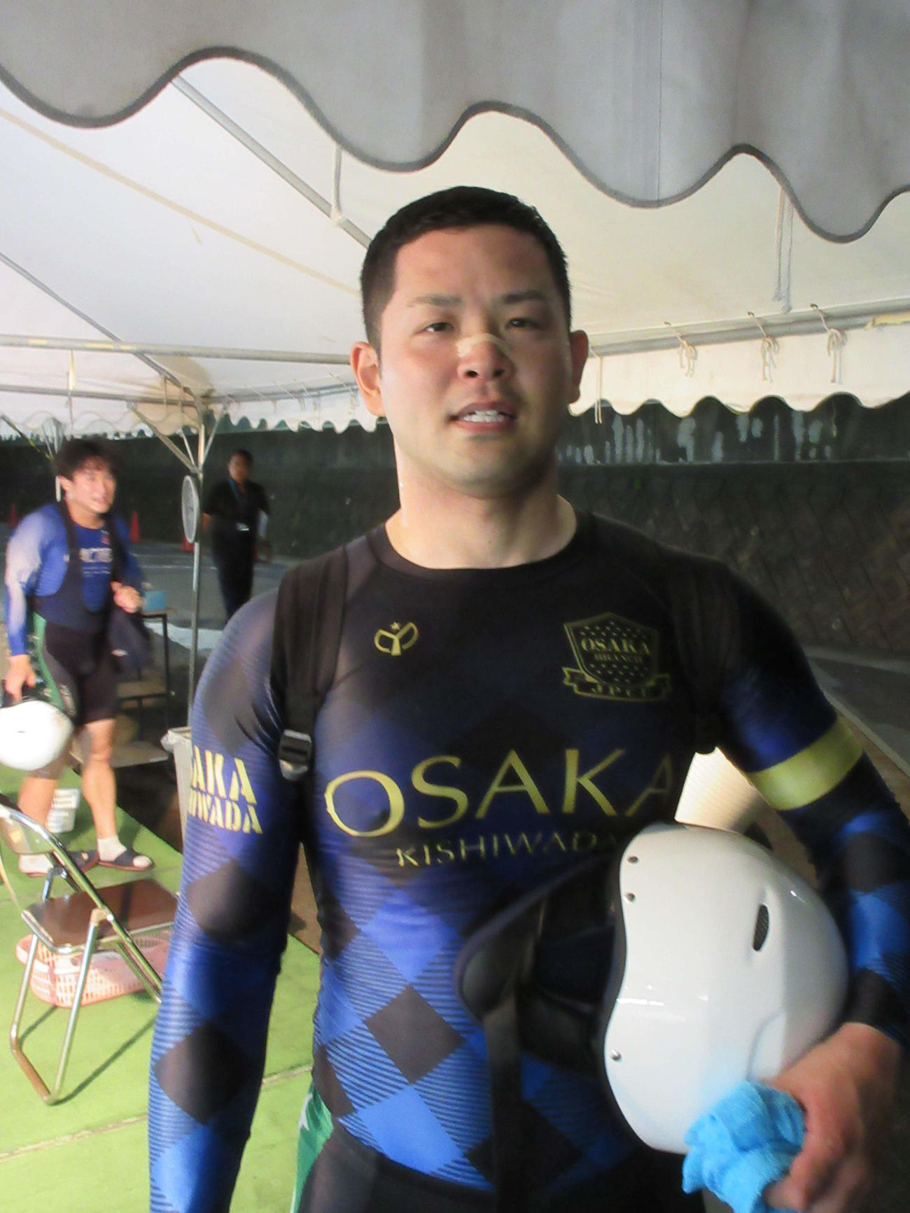 新人を破って予選勝利を挙げた浜田翔平