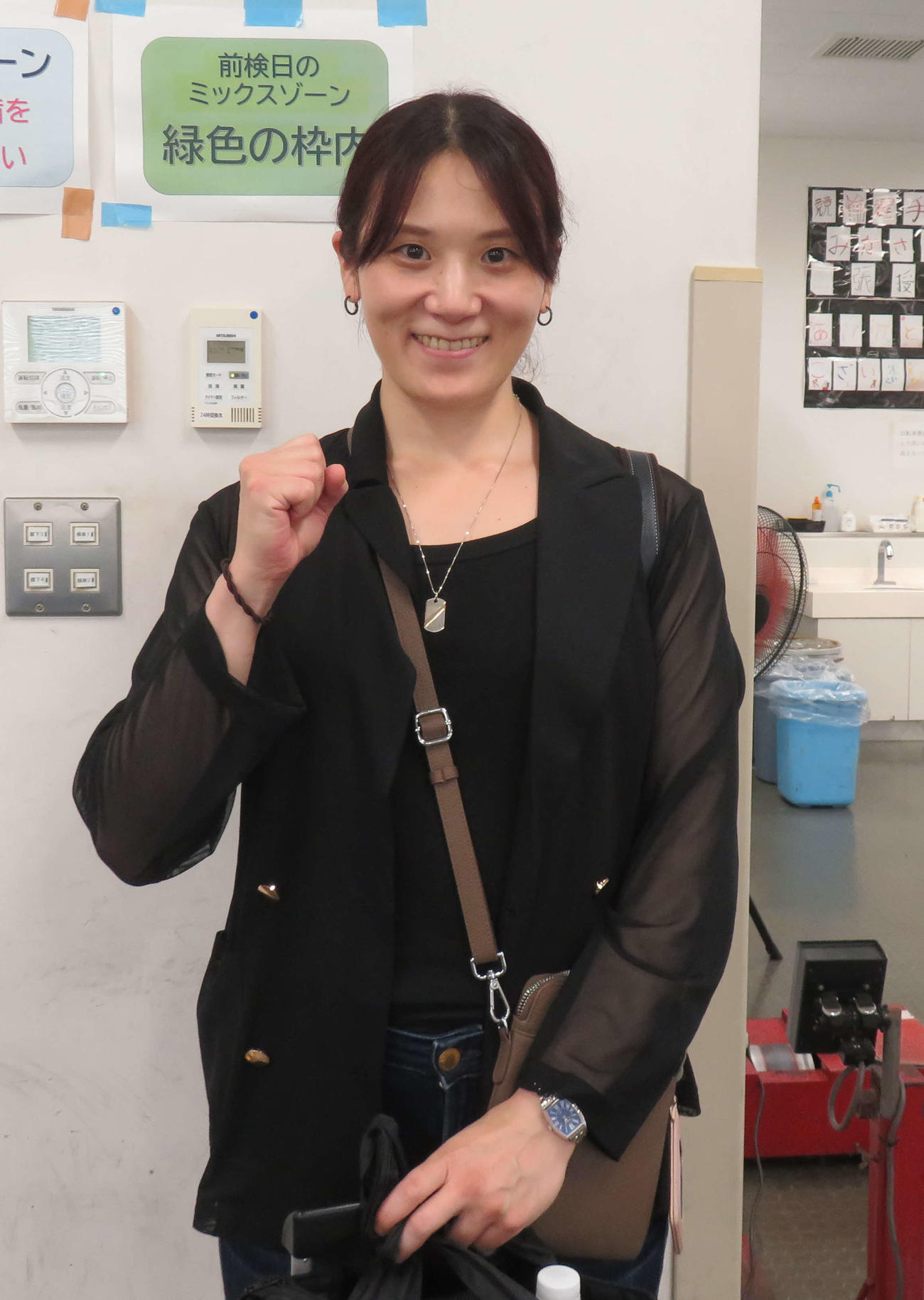 復帰戦でも不安より期待の方が大きい林真奈美（撮影・栗田文人）