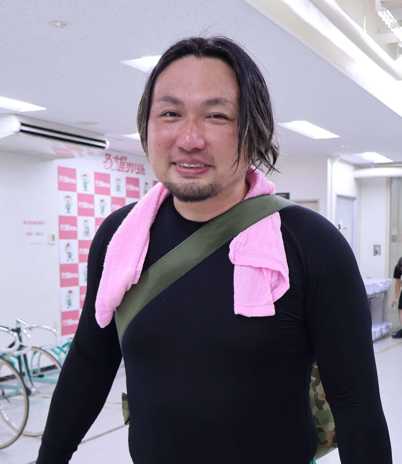 超朝型の川上真二郎が独自の練習方法を解説した（撮影・山田敏明）