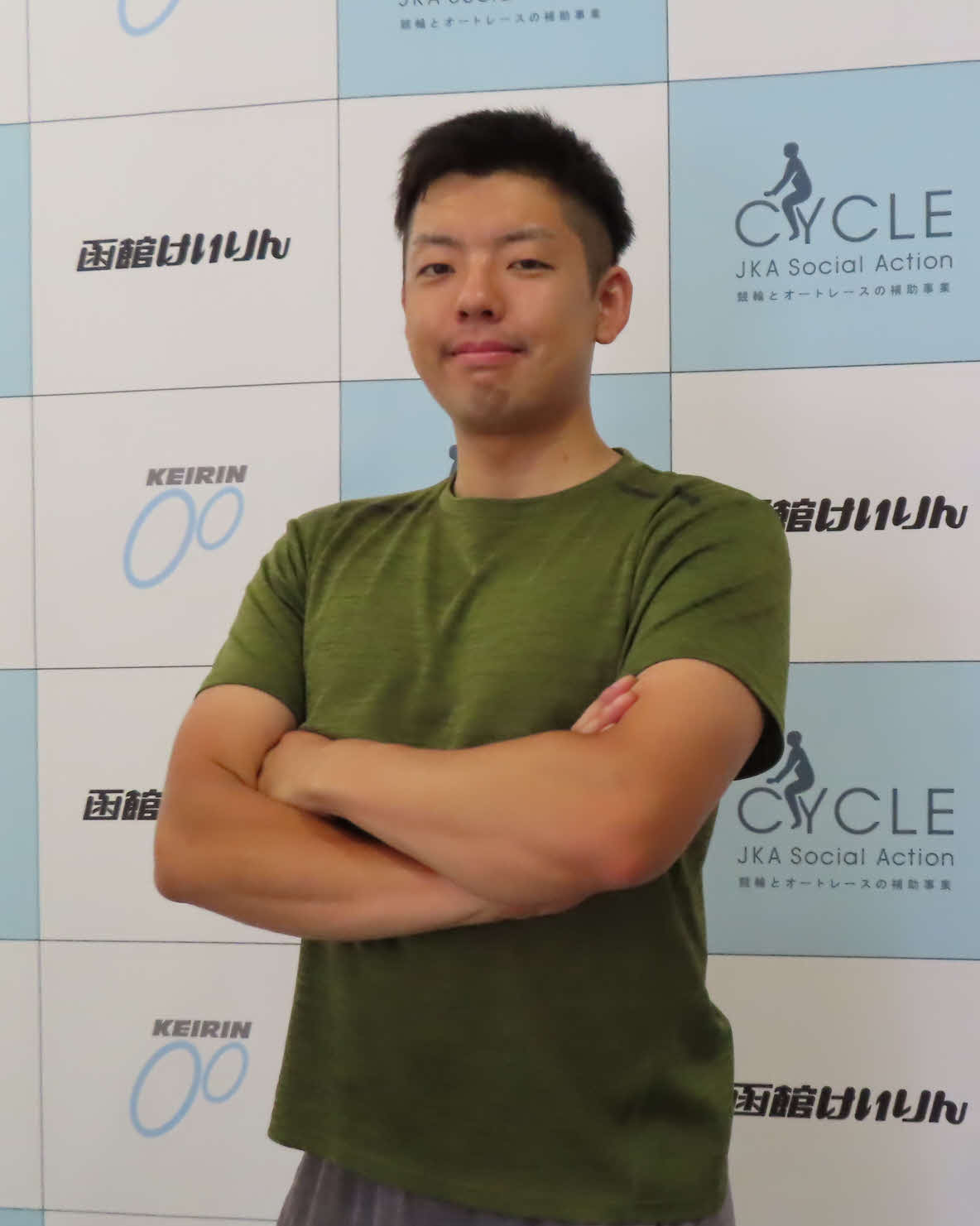 函館競輪　畑崎大輝が本格デビュー初戦へ意気込む（撮影・野島成浩）