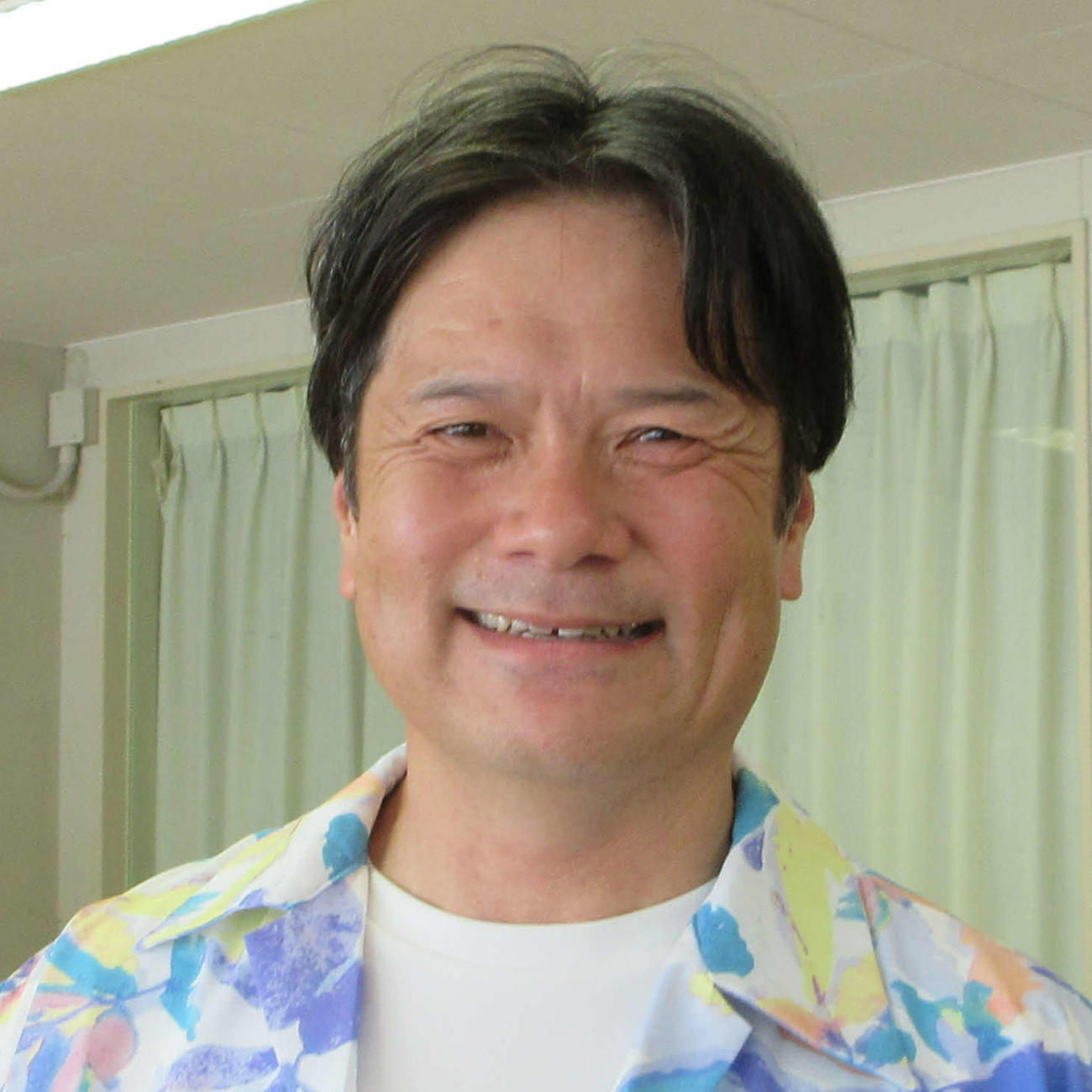 熟練の先行テクニックを披露する増成富夫