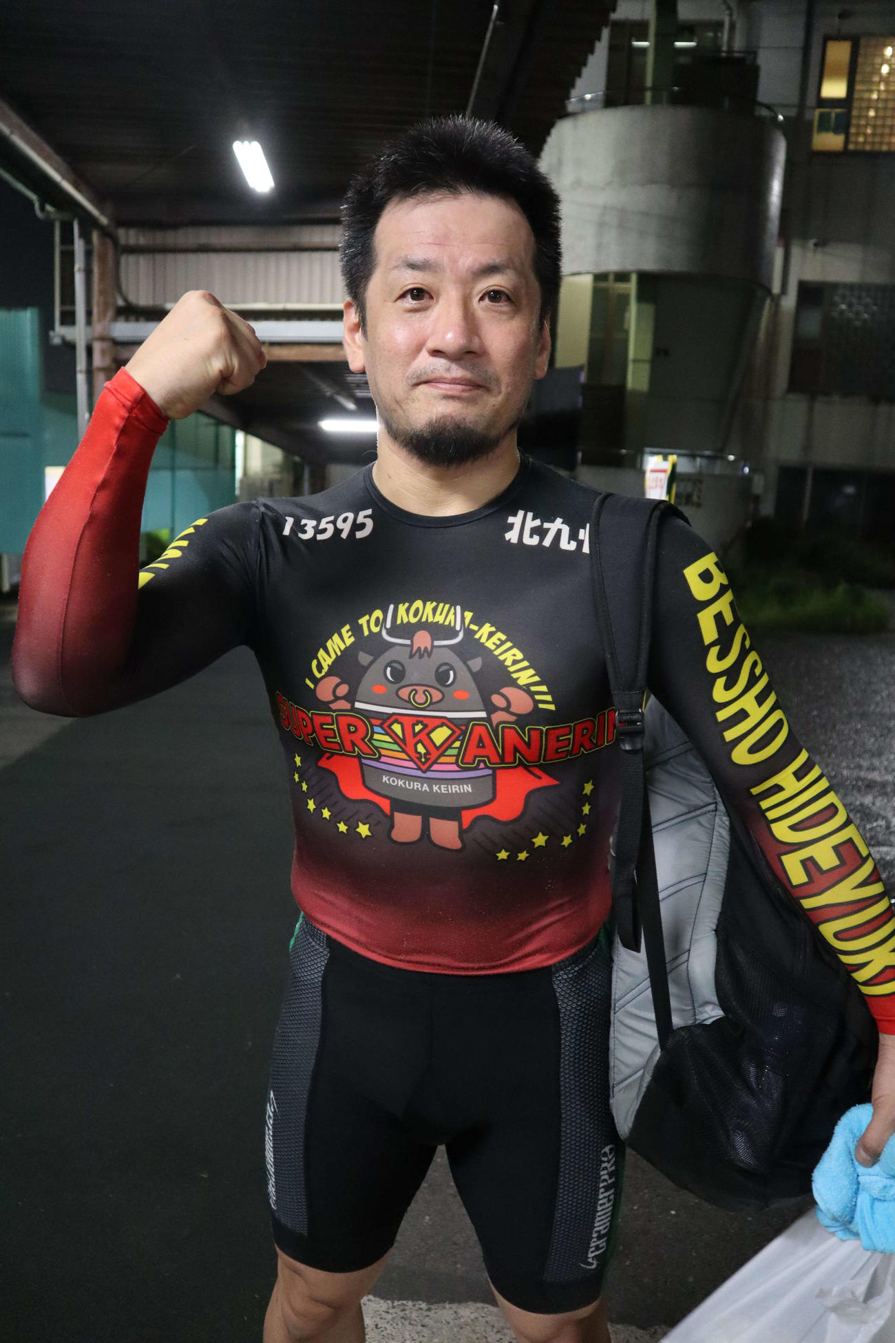 別所英幸がセッティングを修正して好気配（撮影・音無剛）