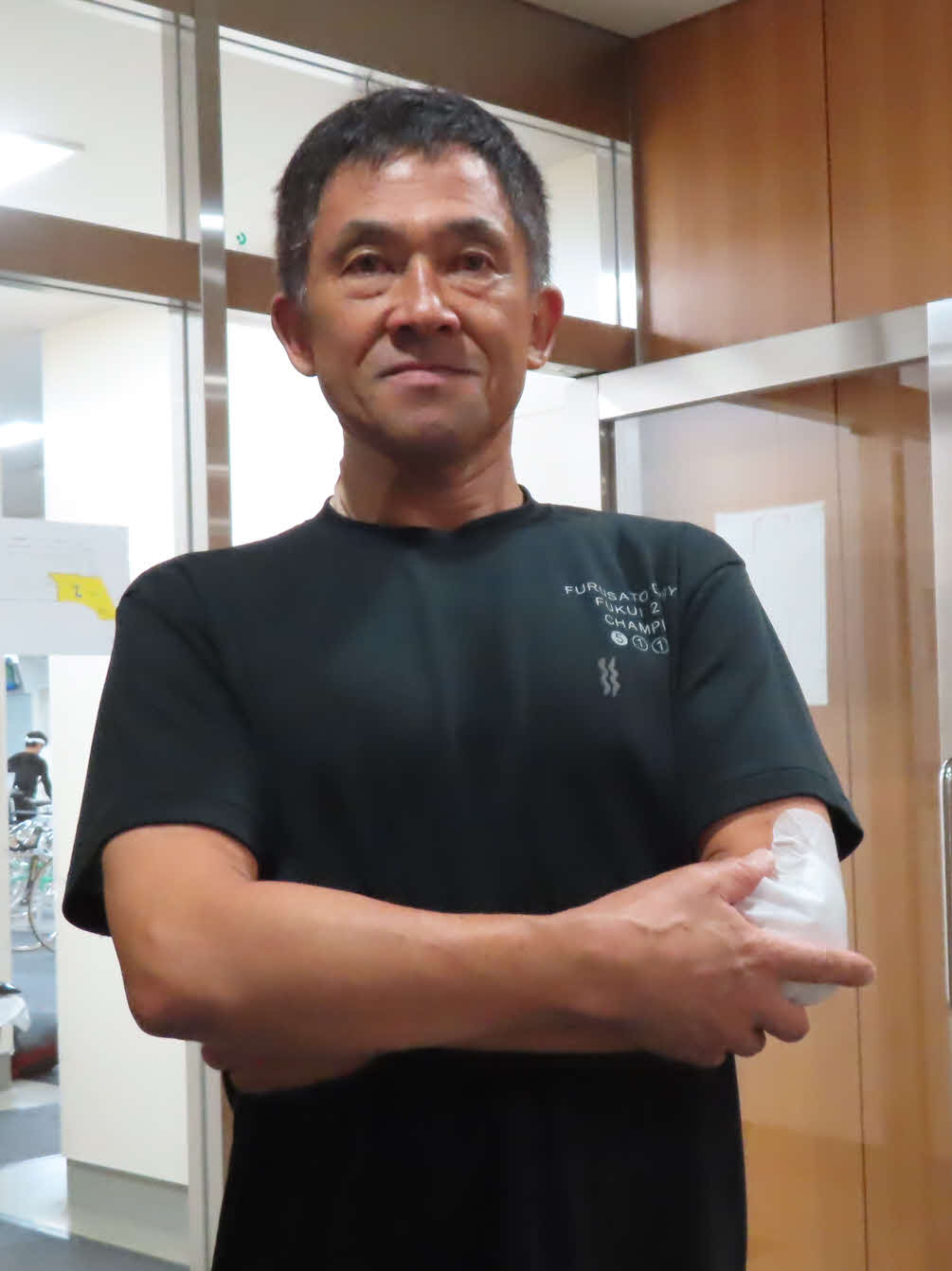 佐々木浩三が準決へ抱負を話す（撮影・野島成浩）