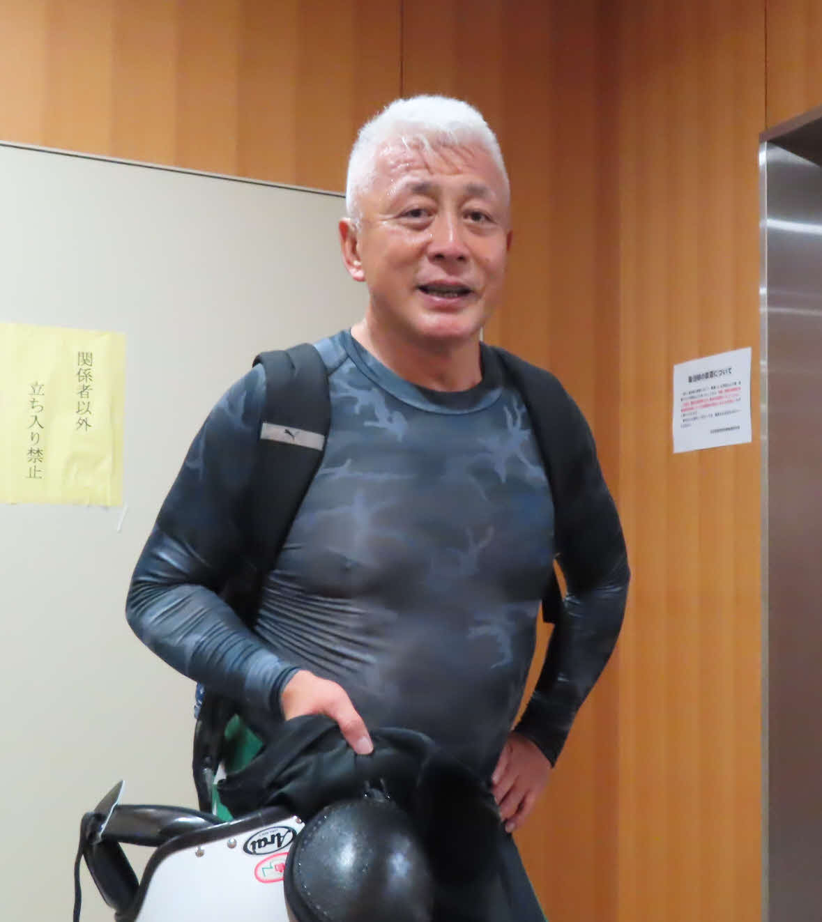 函館競輪　往年の伸びを見せている遠沢健二（撮影・野島成浩）