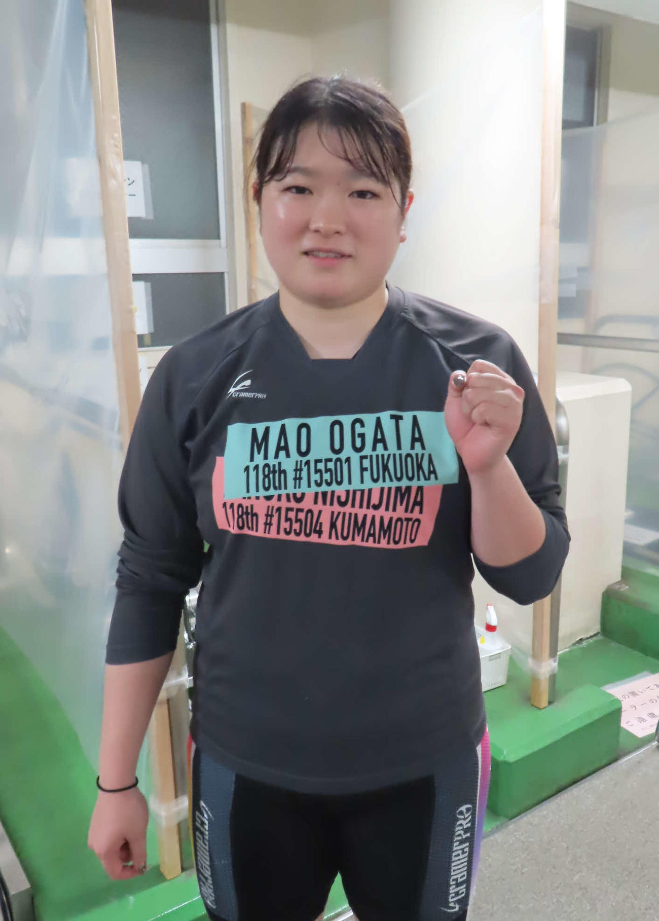 巻き返しへ意気込む尾方真生（撮影・野島成浩）