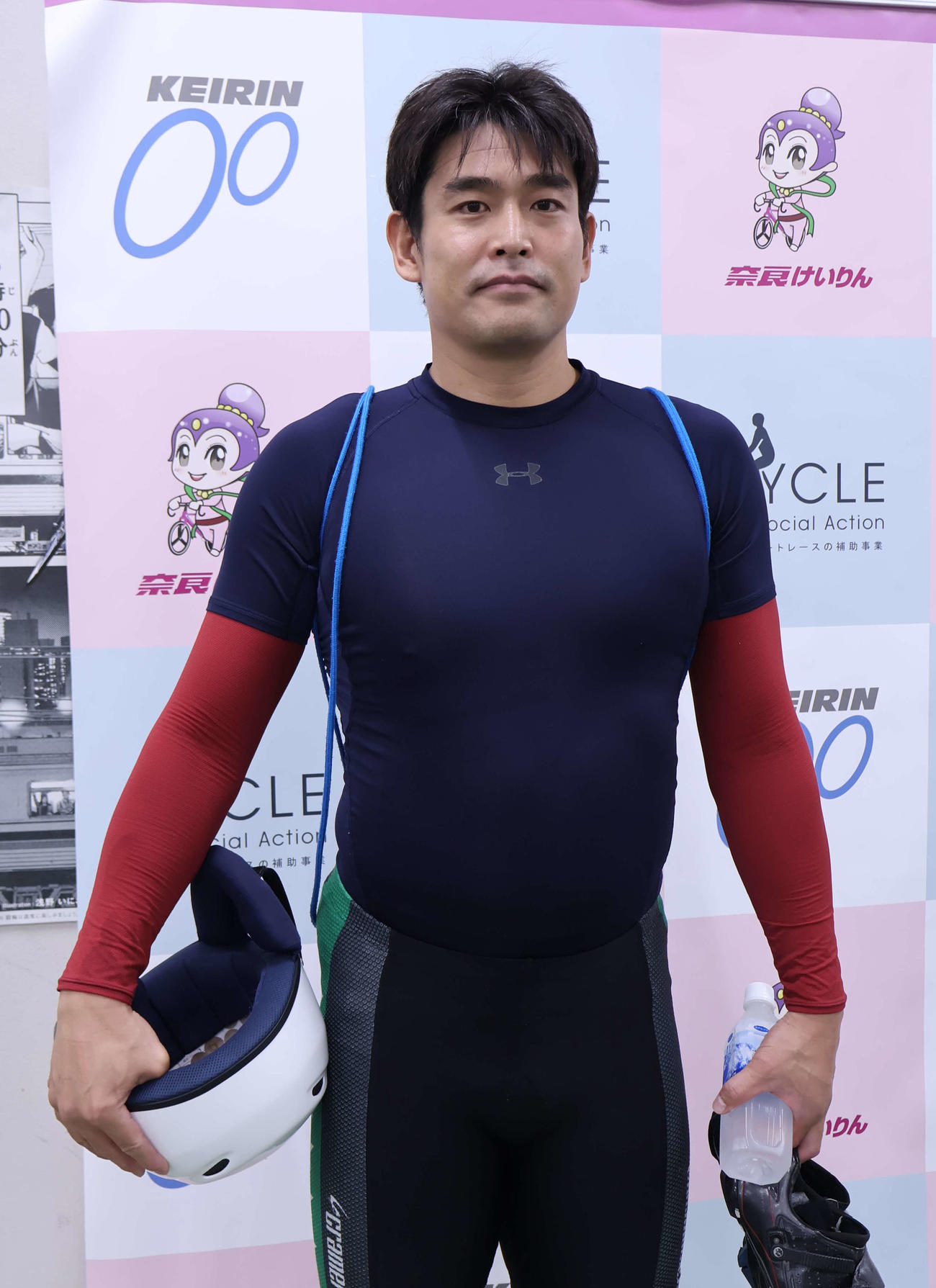 伊藤之人がメモリアルの通算300勝を達成した（撮影・山田敏明）＝2025年10月4日、奈良競輪